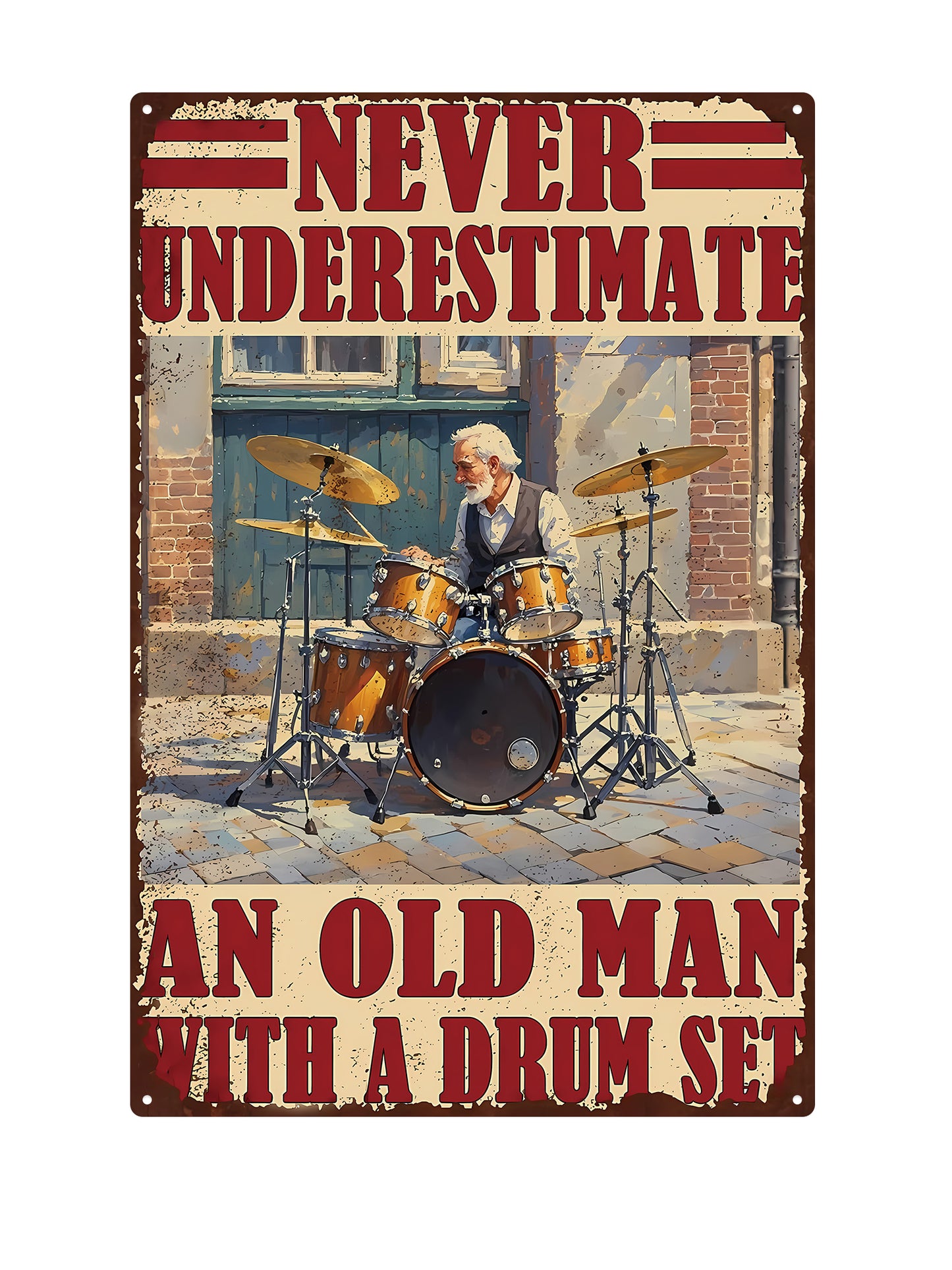 Never underestimate an old man with a drum set