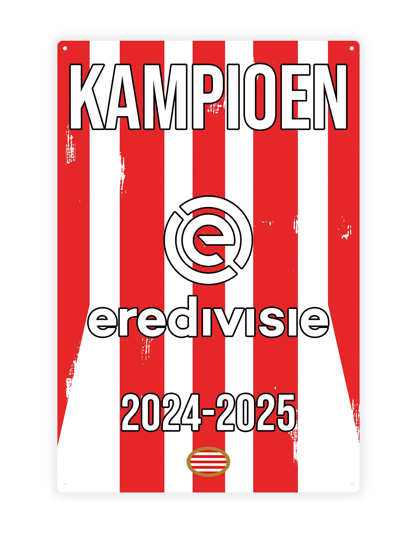 PSV-Meister 2024 – 2025 – Blechschild