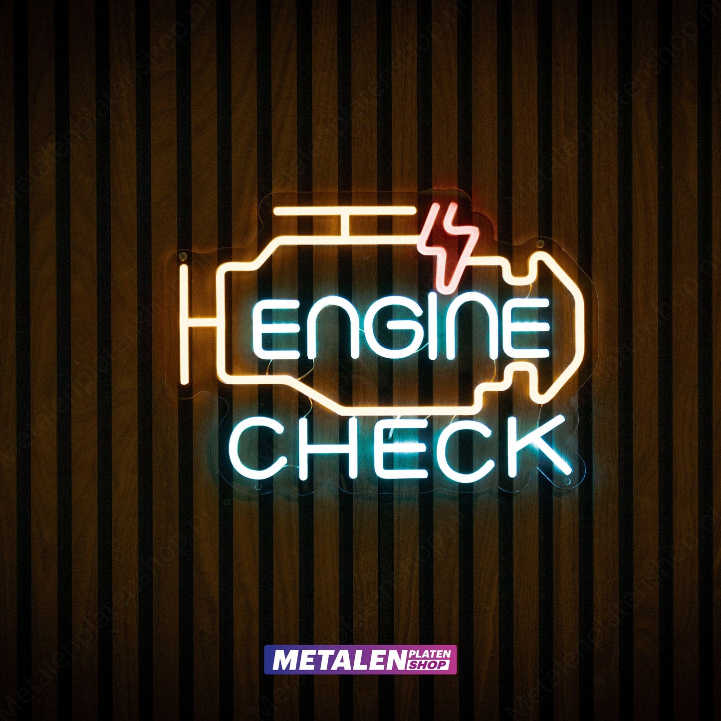 Engine Check - Neon Sign - LED