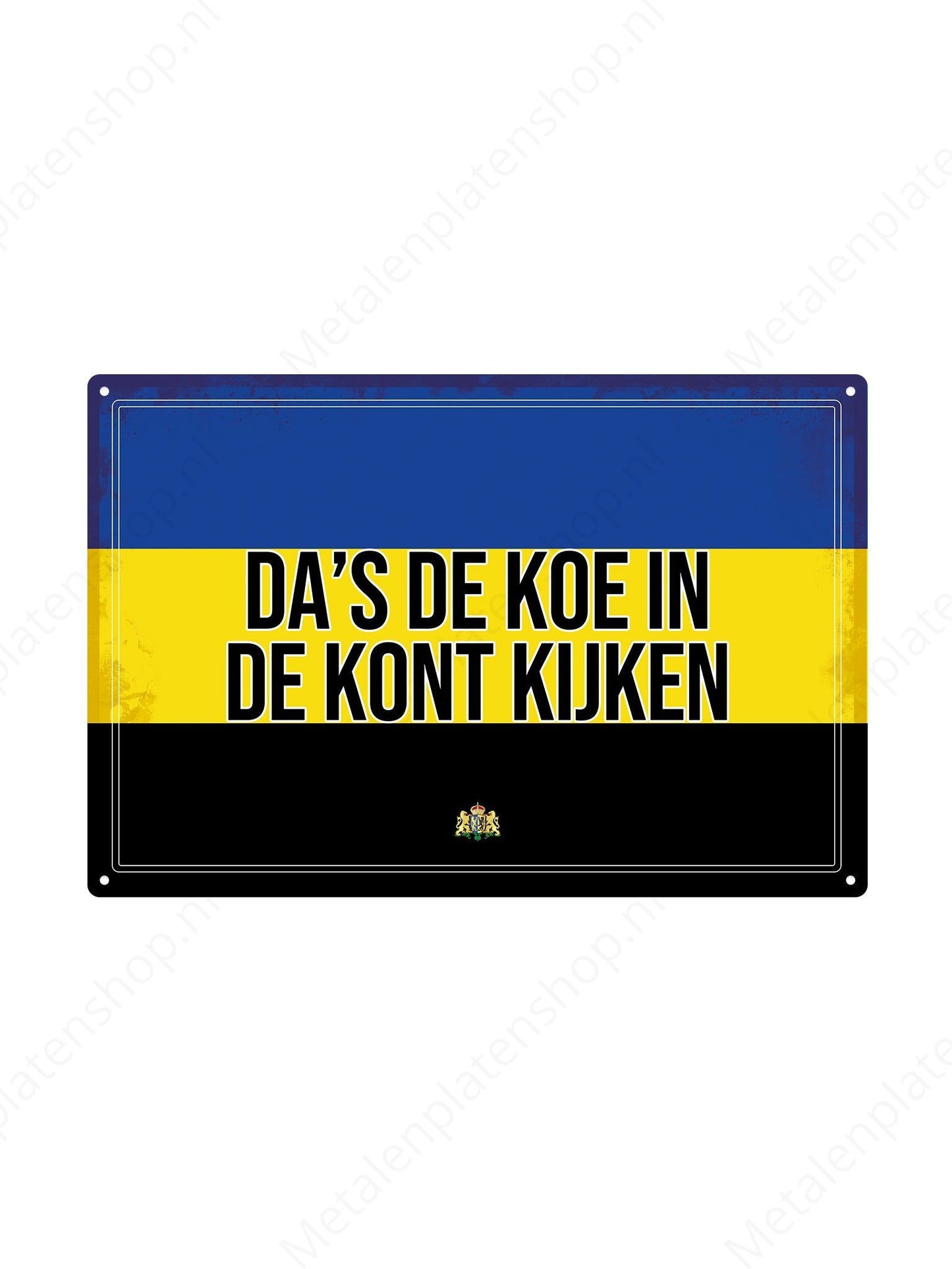 Das sieht man dem Kuharsch an - Gelderland Texte - Metallwandschild
