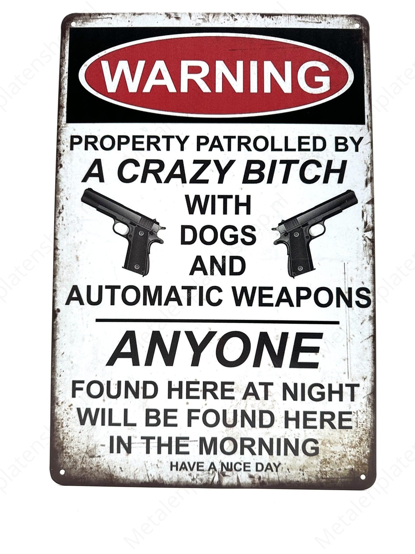 Warning a crazy bitch