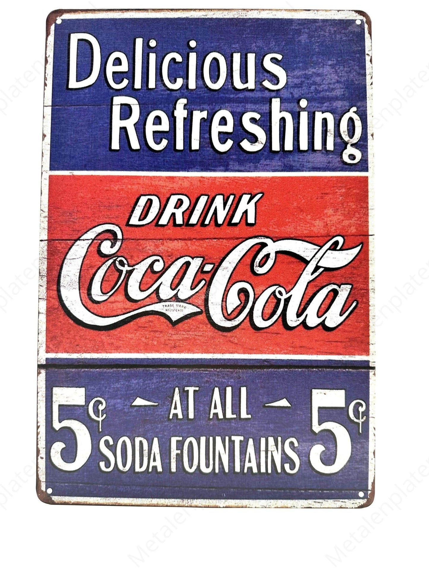 Drink Coca-Cola - Metalen Wandbord