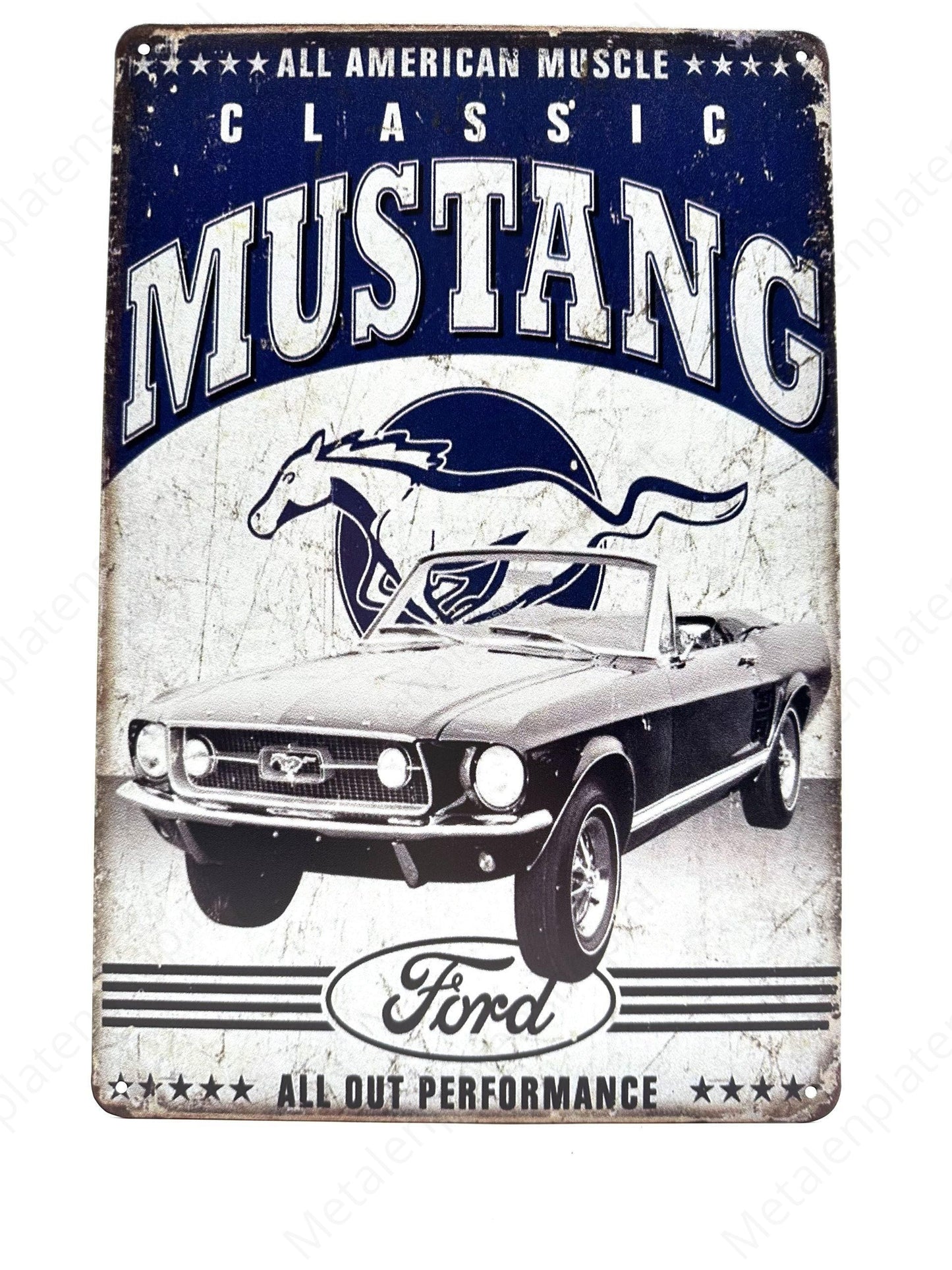 Classic Mustang Ford - Metal Wall Sign