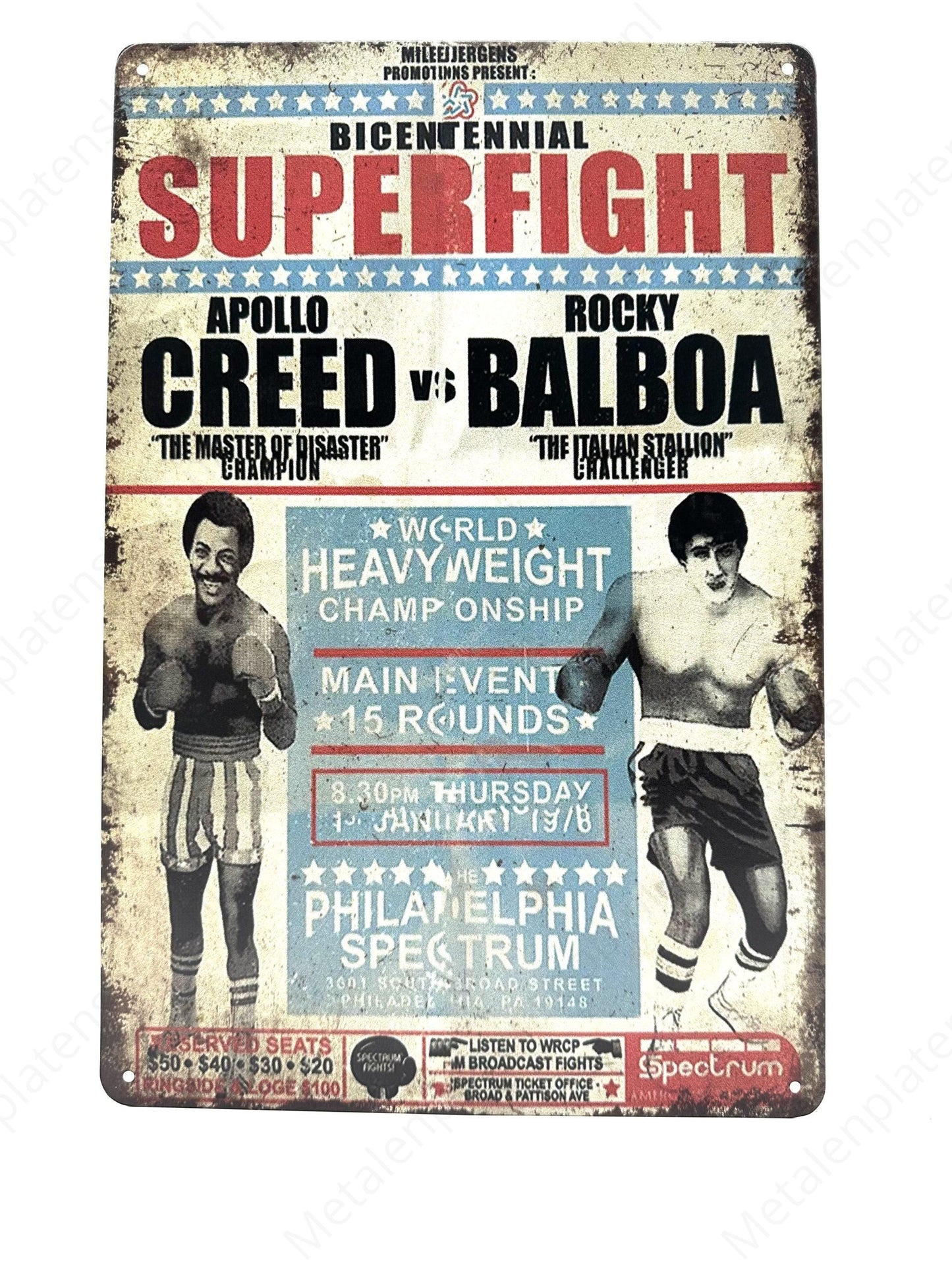 SuperFight - Metal Wall Sign