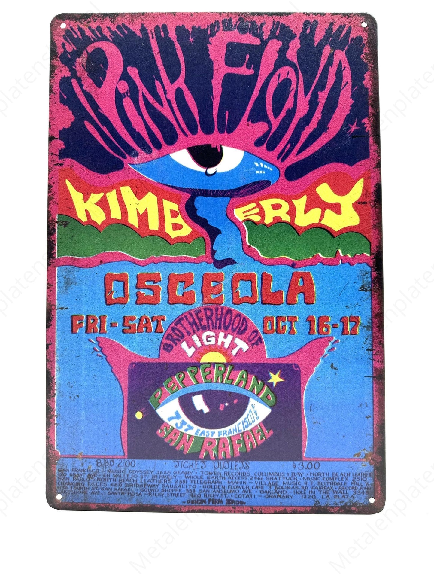 Pink Floyd - Metal Wall Sign
