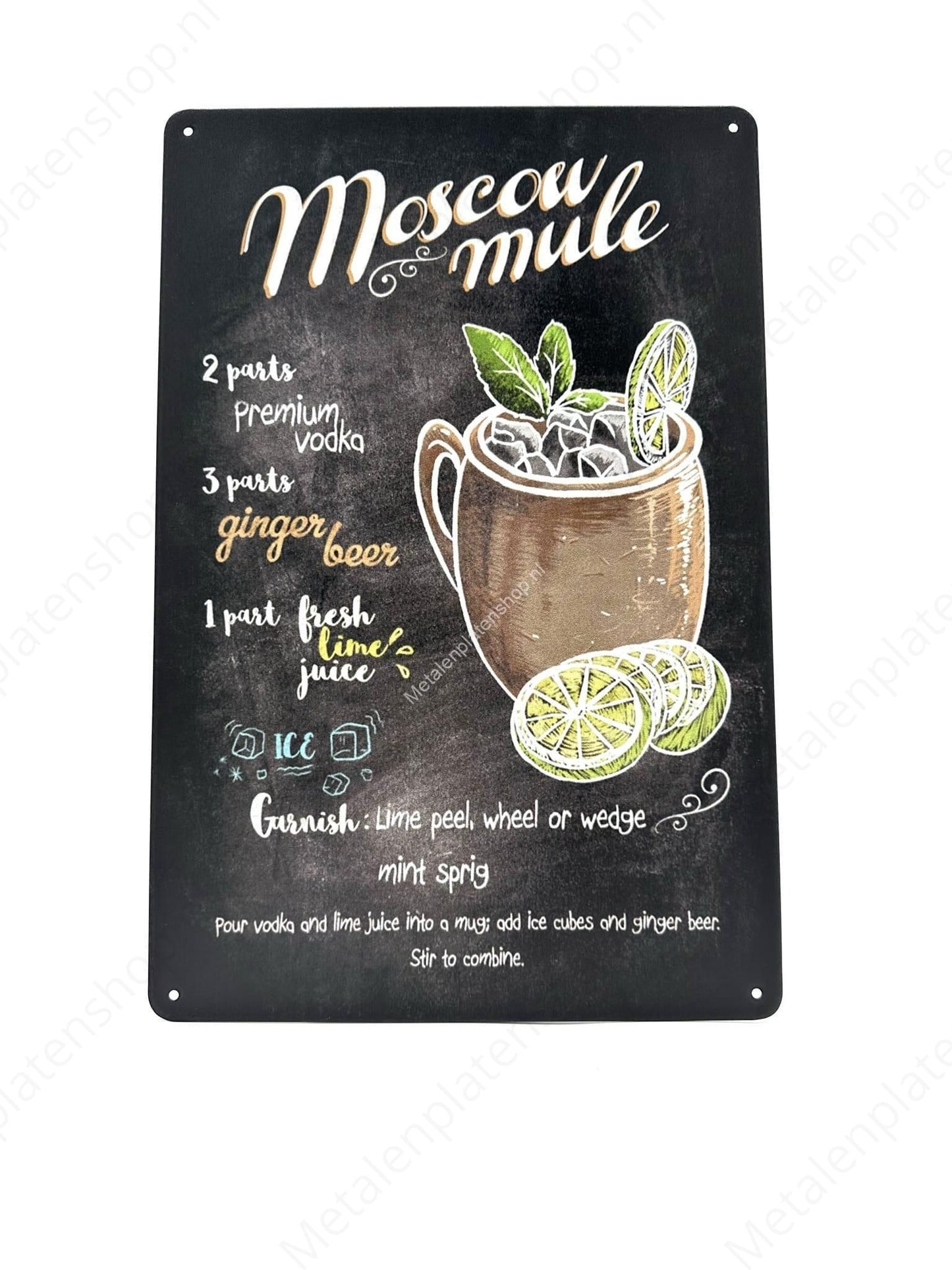 Moscow Mule - Krijtbord