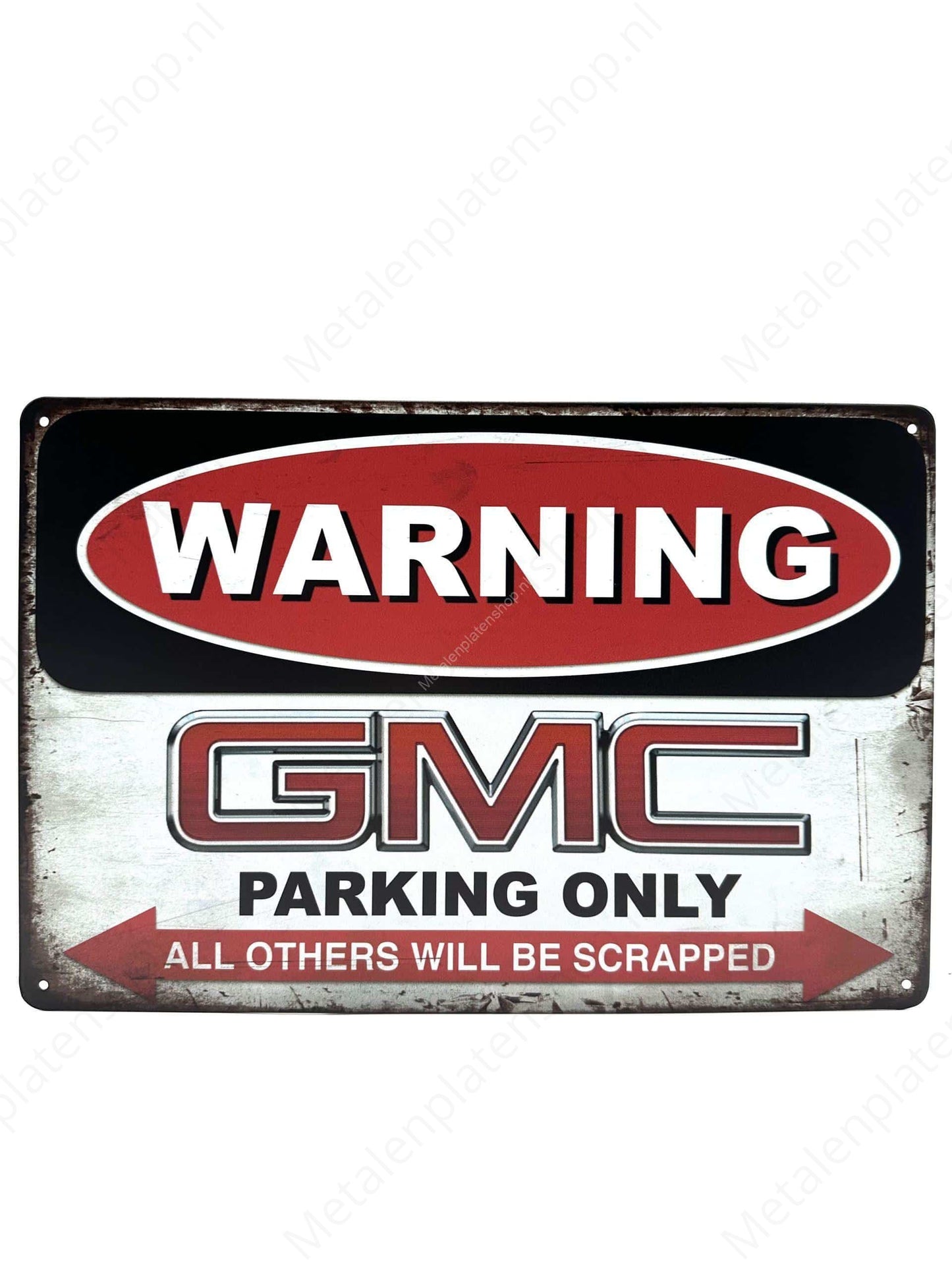 Warning GMC Parking Only