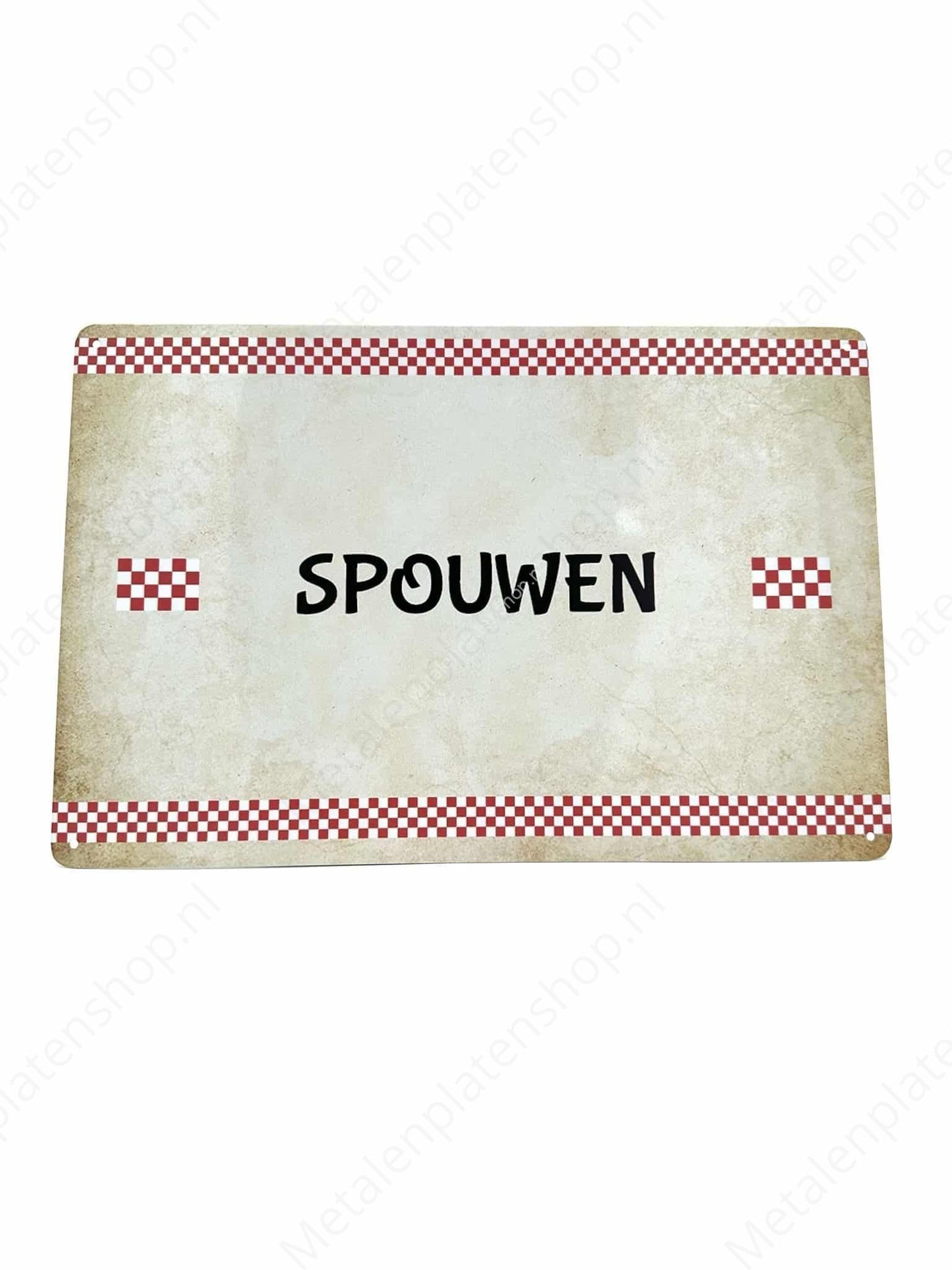 Brabant Texts - Spouwen - Metal Wall Sign