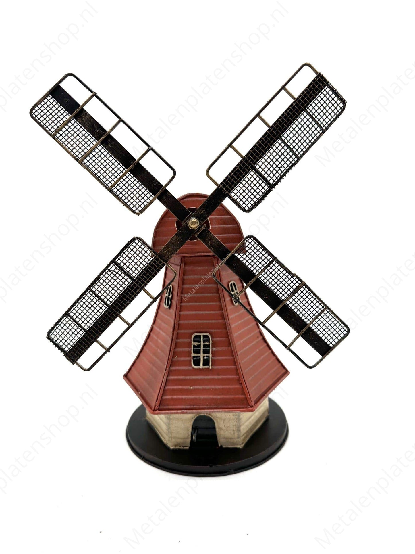 Hollandse Molen - Metalen Decoratie - 26cm