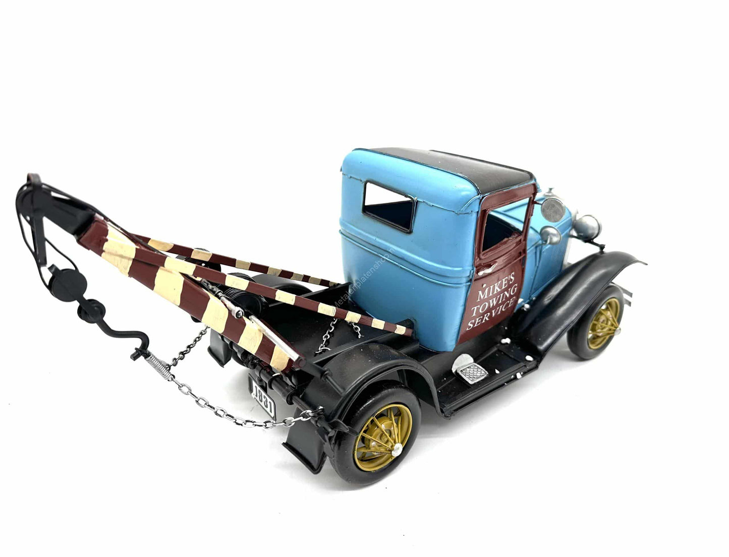 Oldtimer Towing Service - Metal Vehicle Decoration - 41cm