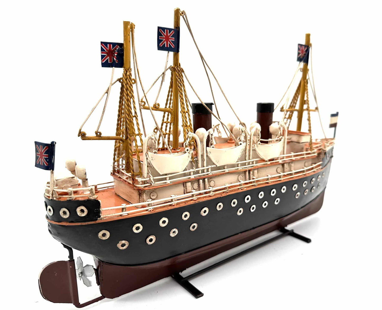 Steamer - Metal Vehicle Decoration - 36cm