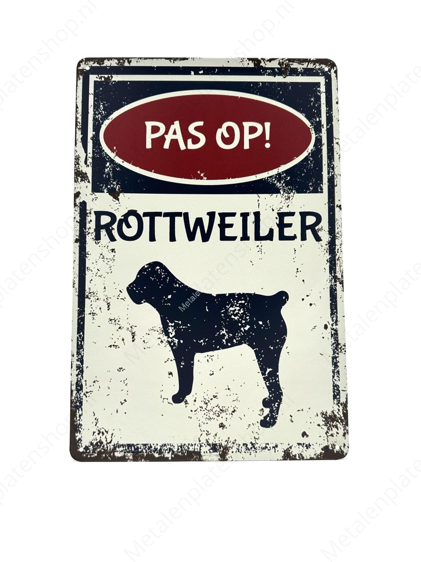 Rottweiler - Caution Sign - Dogs - Beware! - Metal Wall Sign