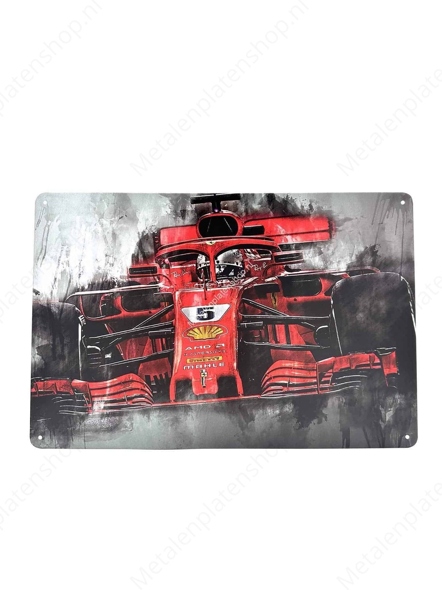 Ferrari - Leclerc - Metal Wall Sign