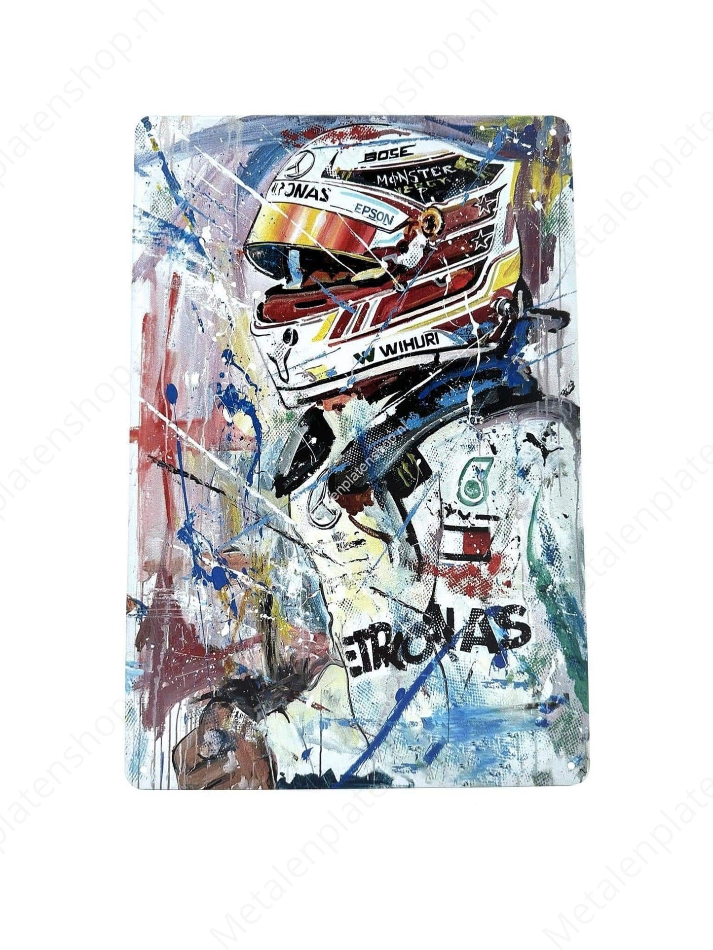 Hamilton - Petronas - Metal Wall Sign