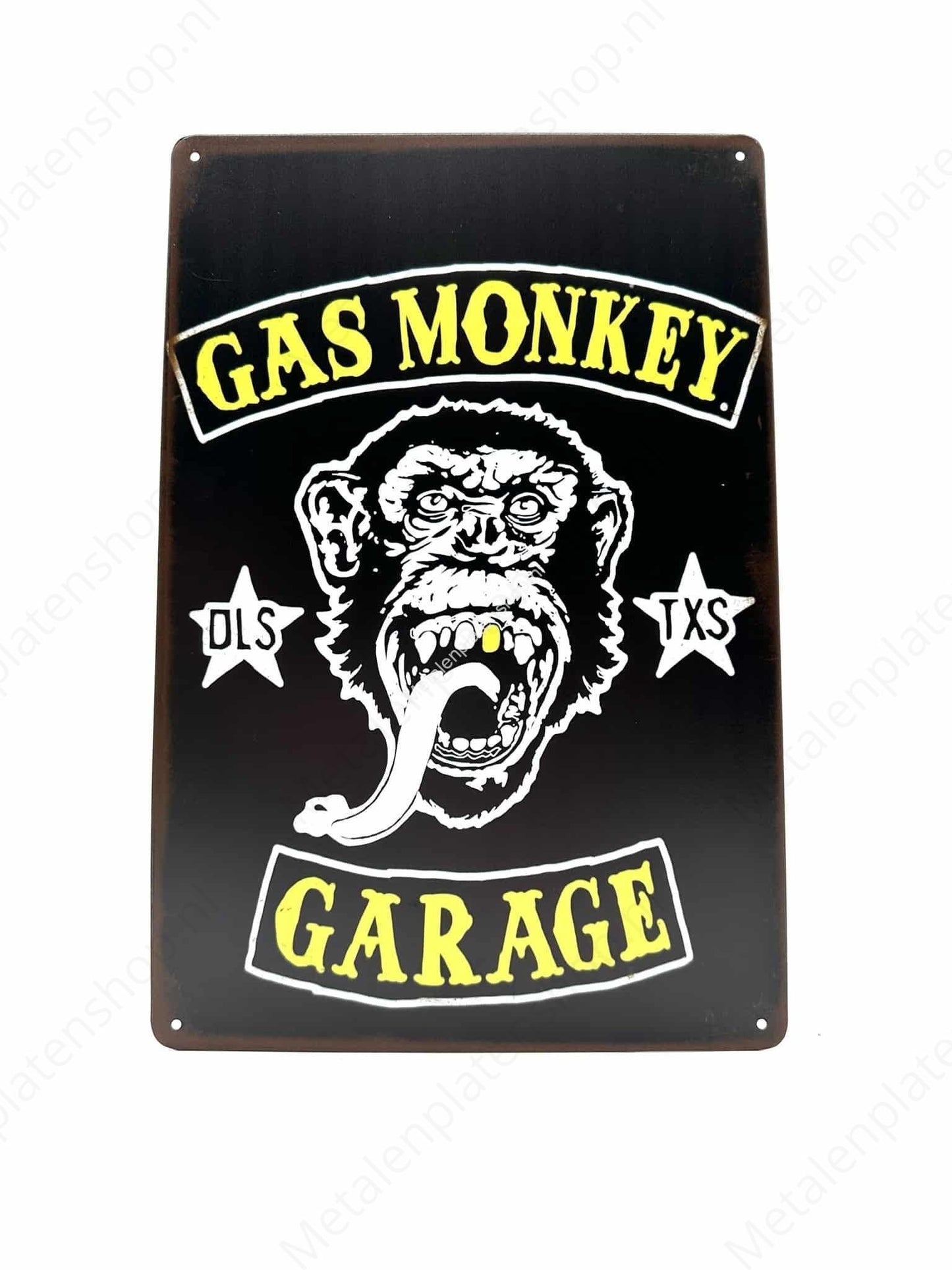 Gas Monkey - Garage - Yellow - Metal Wall Sign