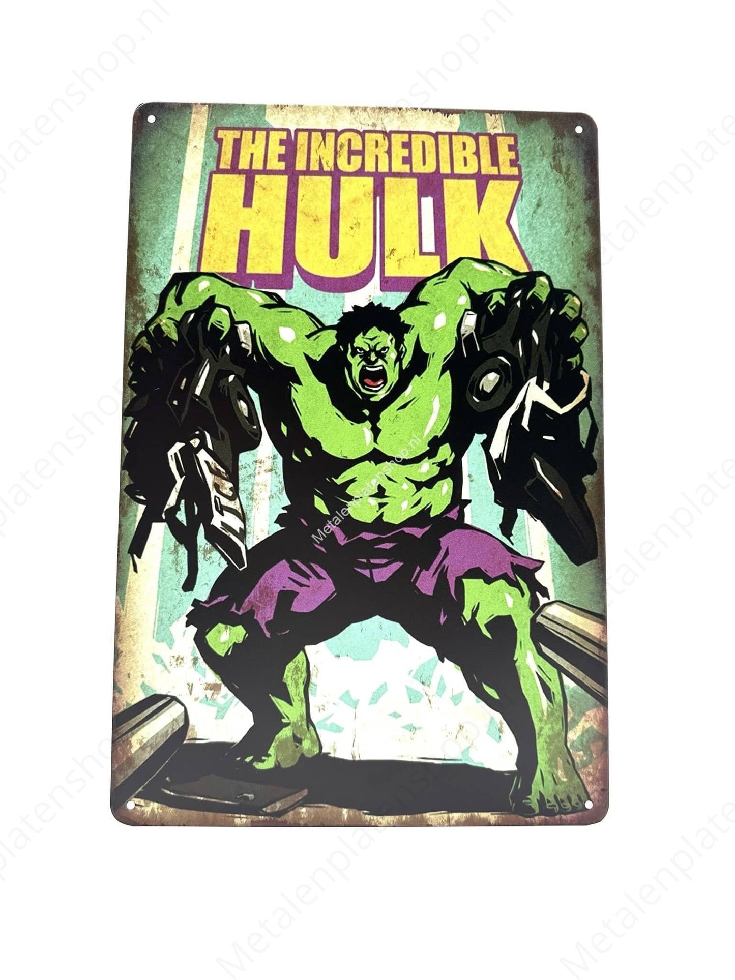 The Incredible Hulk - Metal Wall Sign