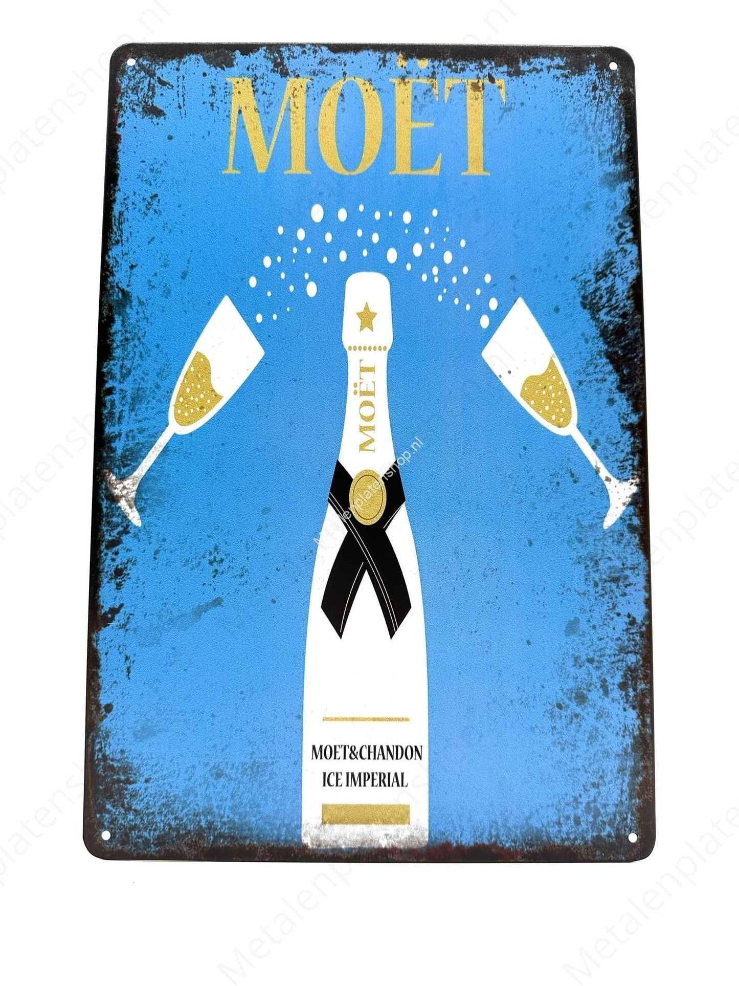 Must - Champagne - White - Metal Wall Sign