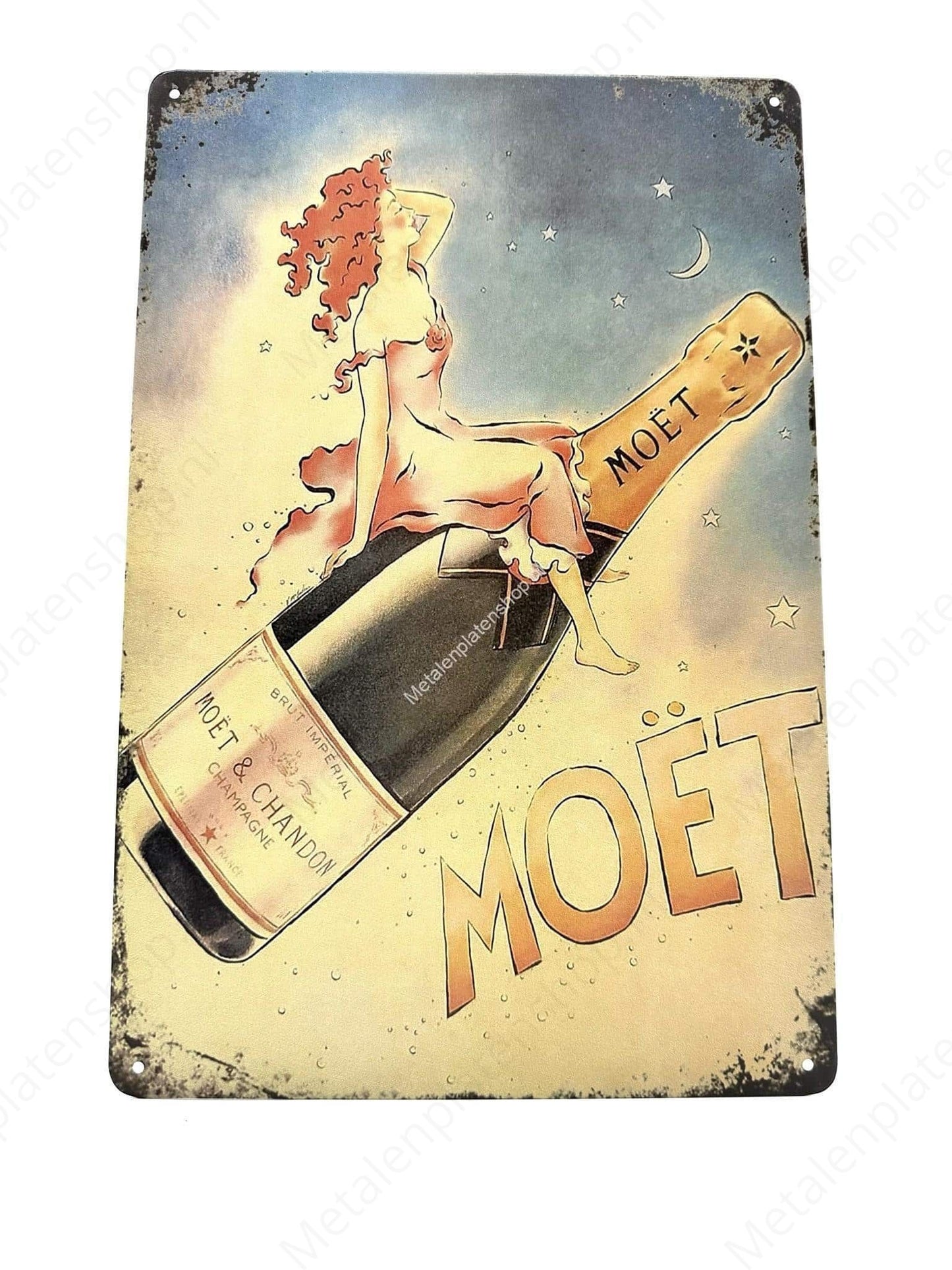 Must - Champagne - Woman - Metal Wall Sign