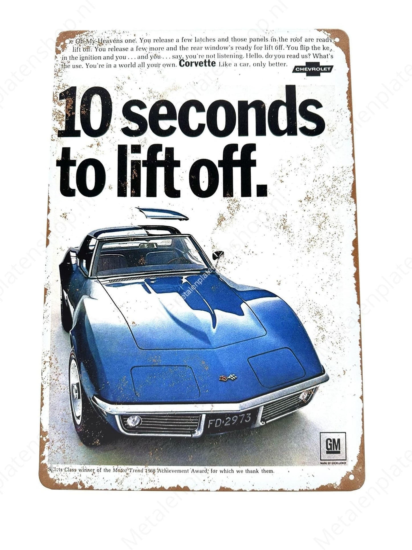 Chevrolet - 10 seconds to lift off