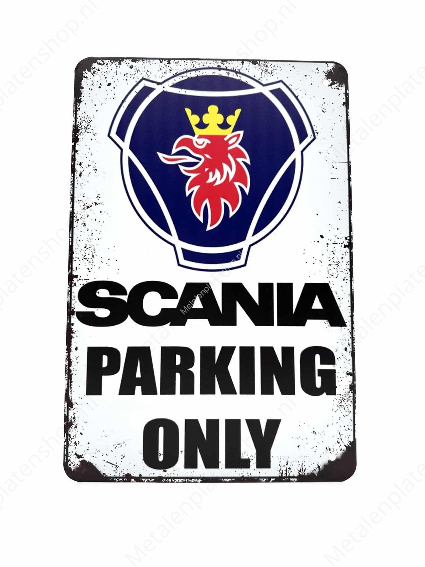 SCANIA - Parking Only - Metal Wall Sign