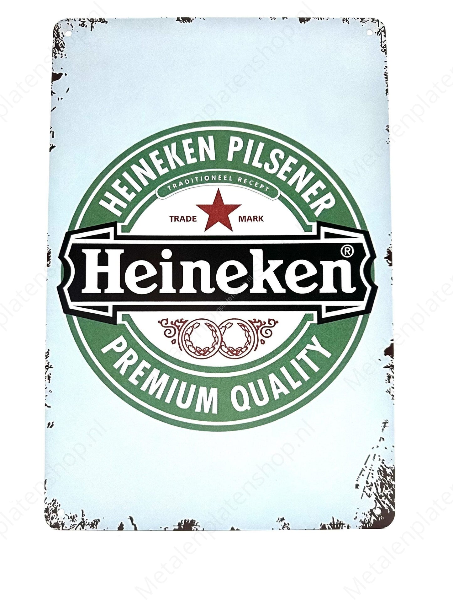 Heineken Pilsener - Traditional Recipe - Metal Wall Sign