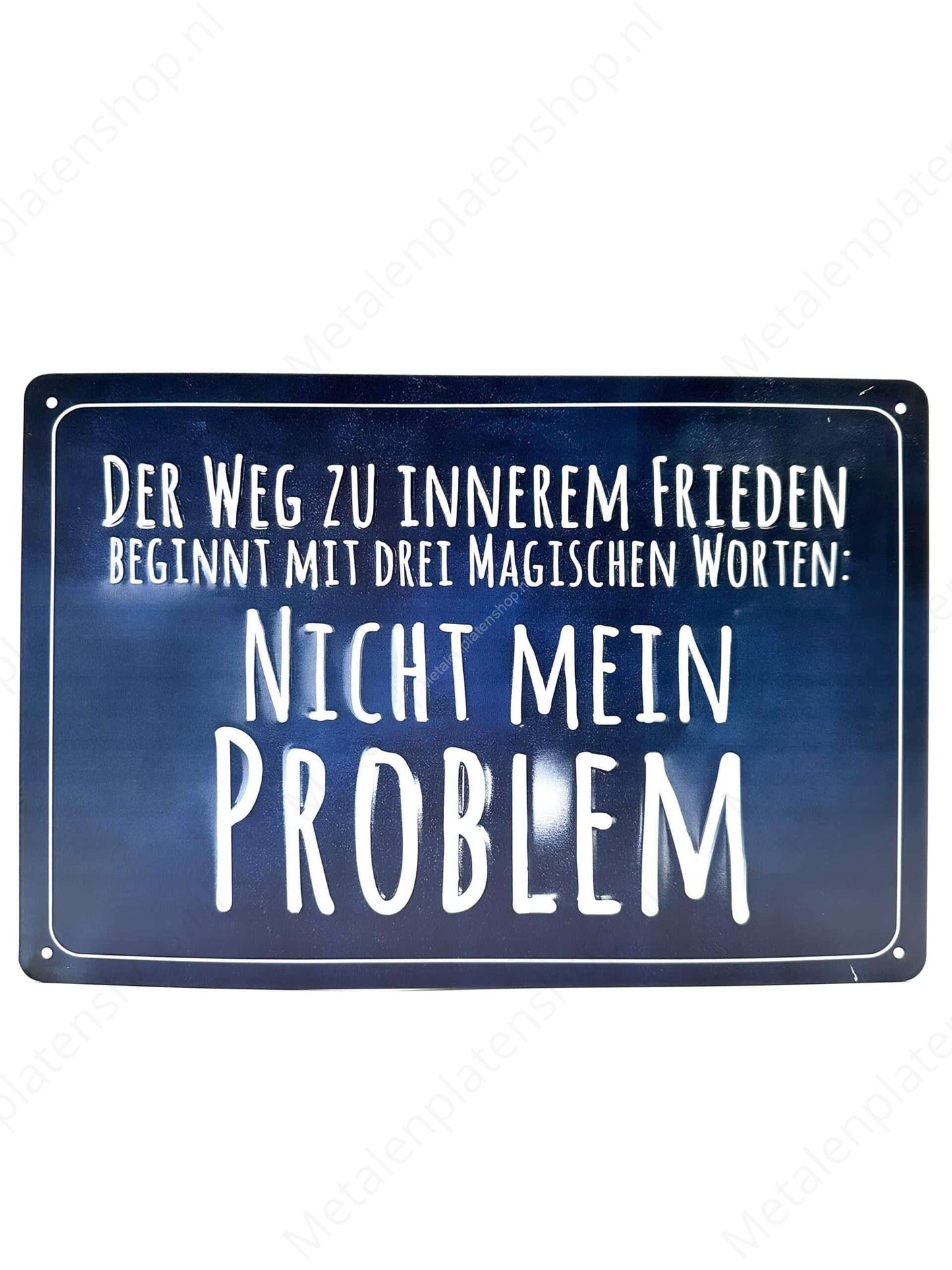Der weg zu innerem Frieden beginnt met drei magischen worten: nicht mein problem