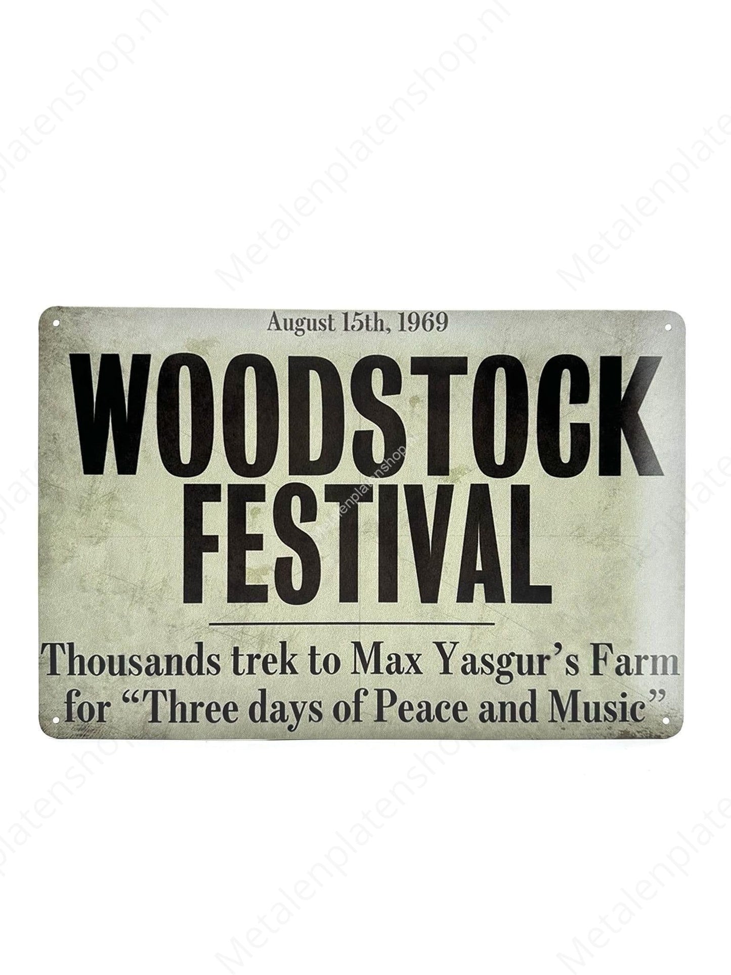 WOODSTOCK FESTIVAL - August 15th 1969