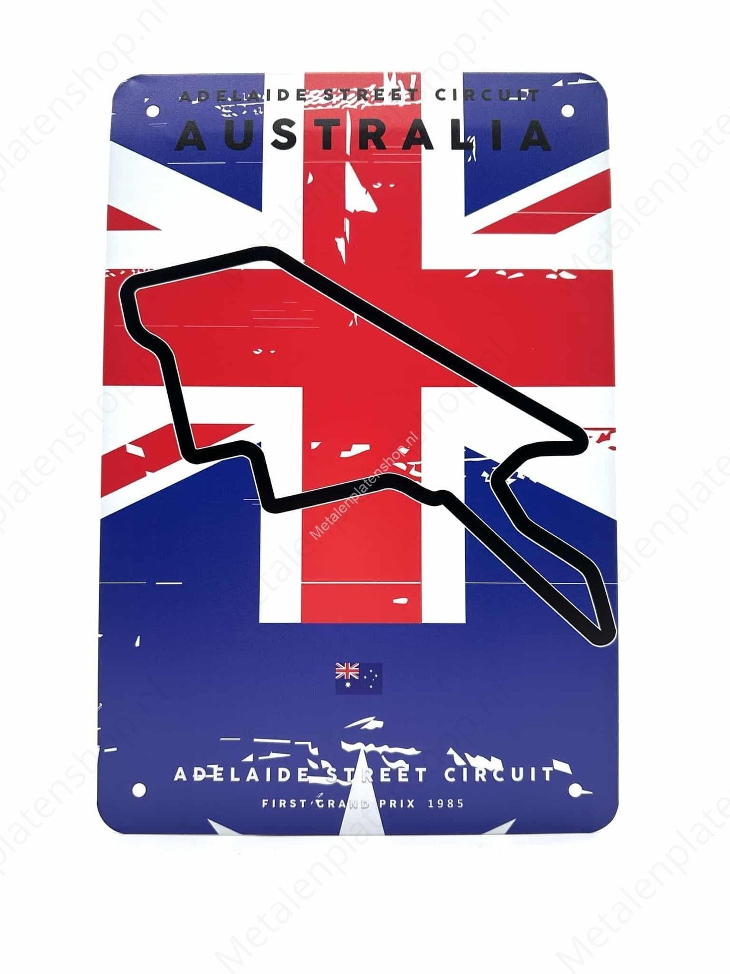 Adelaide Street Circuit - Grand Prix - Australie - Metalen Wandbord