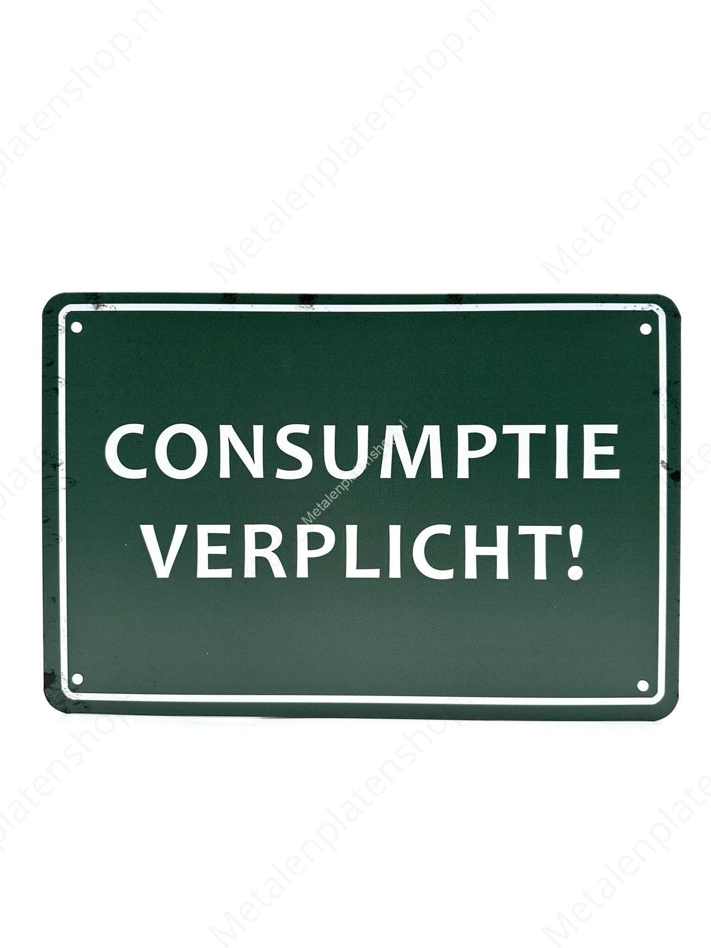 Consumption Required! - Metal Wall Sign