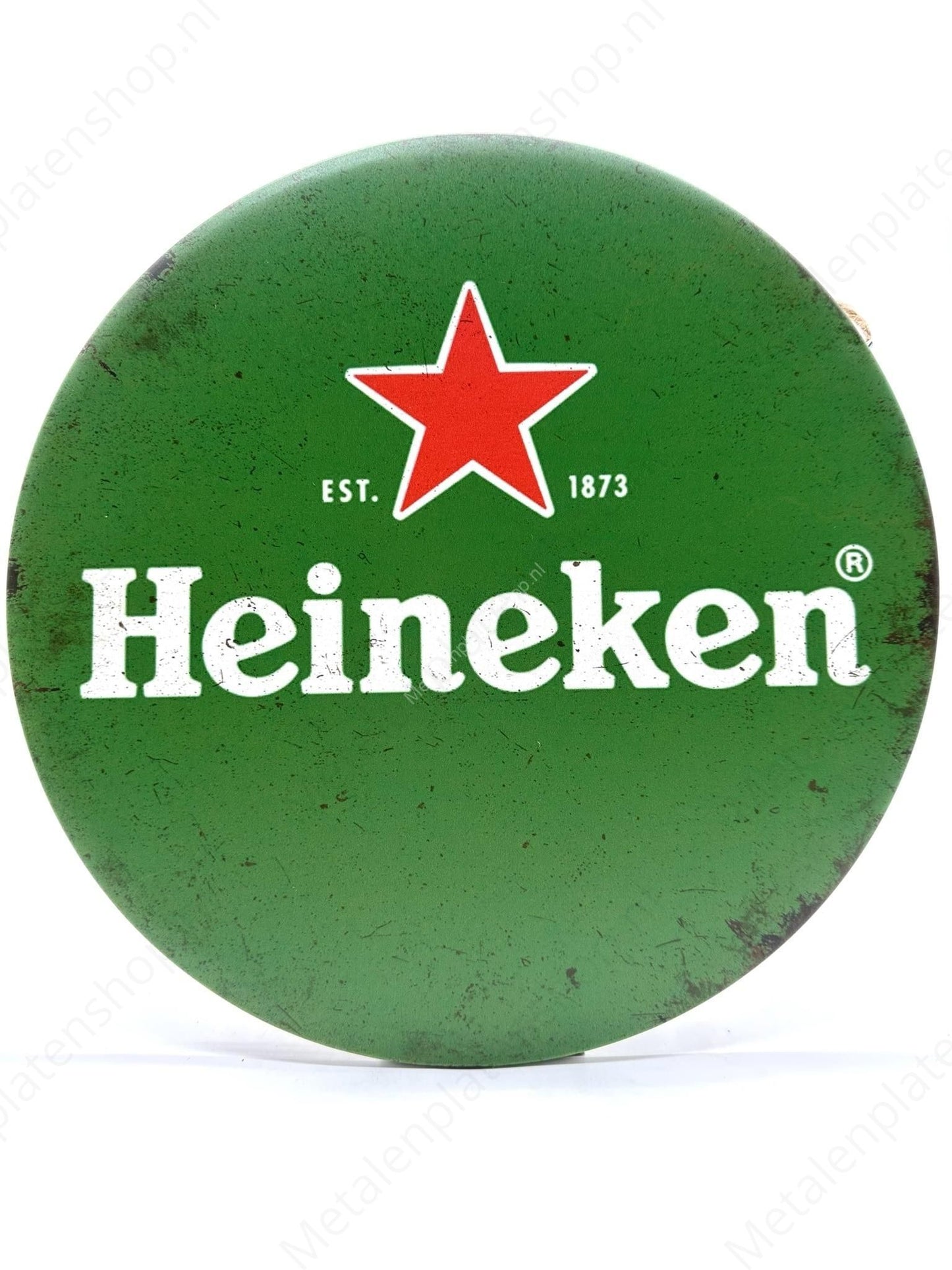 Heineken – Grün – Rund – Metallwandschild