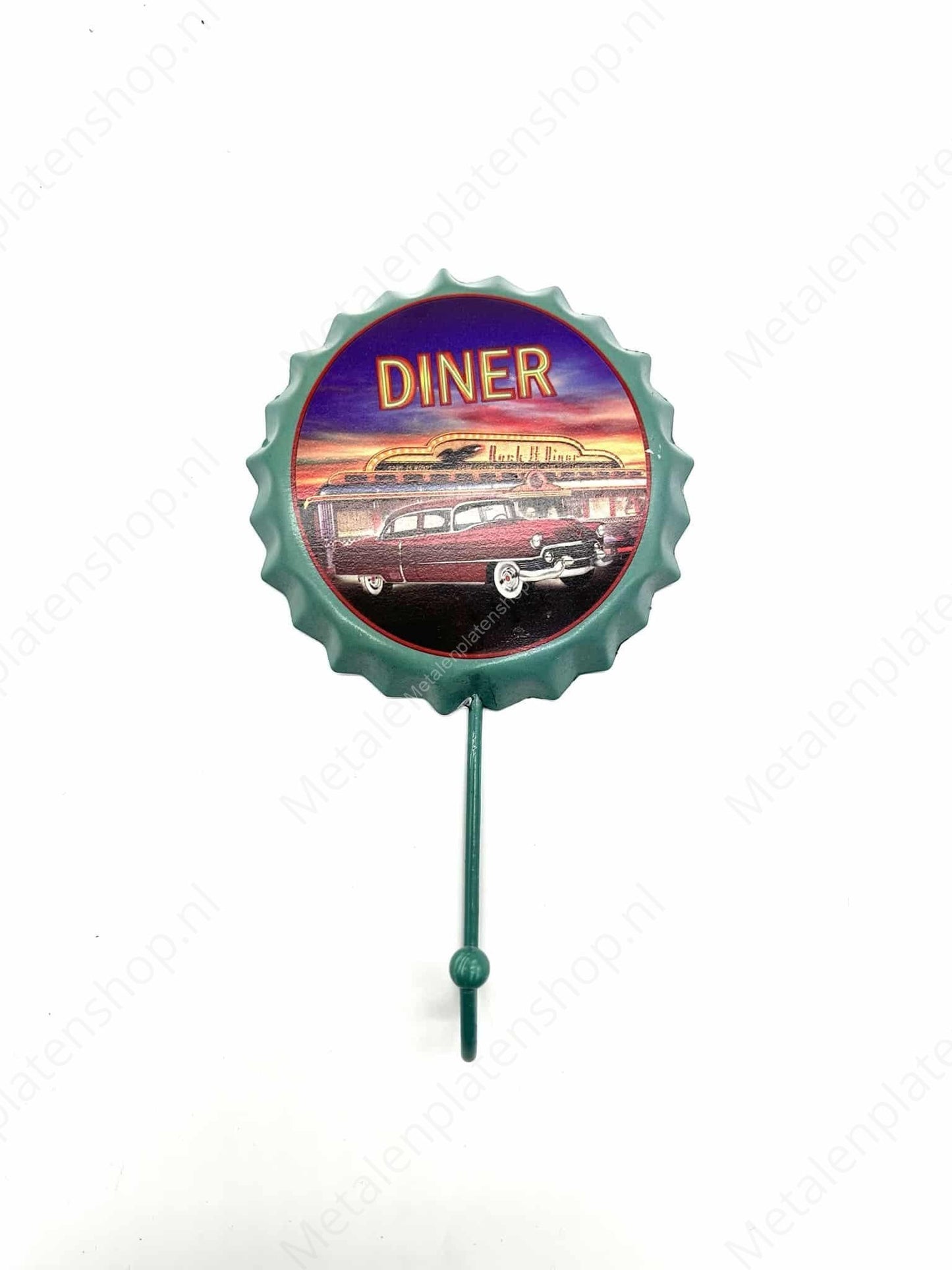 Diner Car Cap - Coat Rack - Towel Hook - Metal Wall Sign