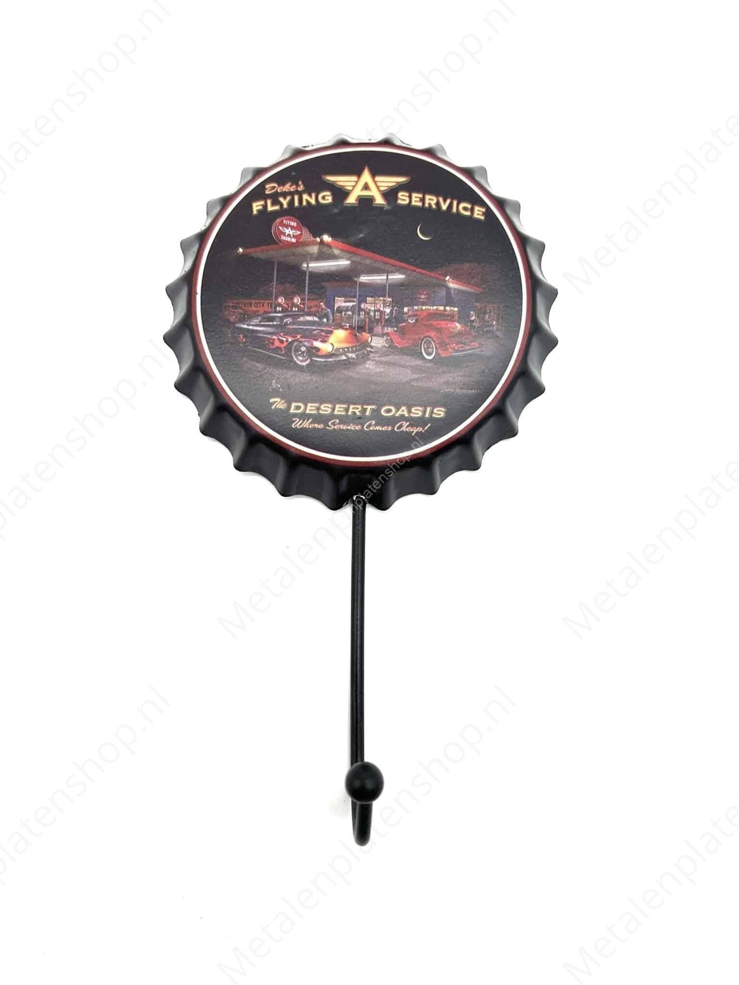 Flying A Service Dop - Coat rack - Towel hook - Metal wall sign