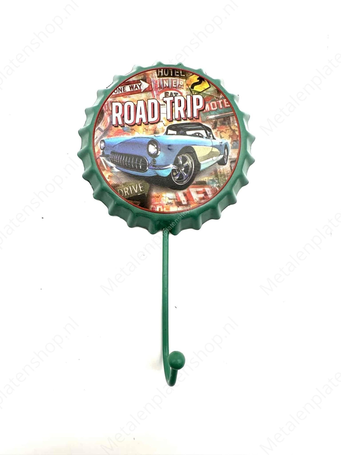 Road Trip Dop - Coat Rack - Towel Hook - Metal Wall Sign