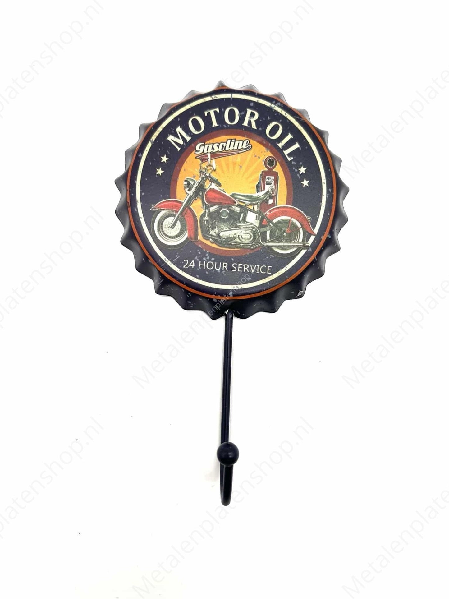 Motor Oil Cap - Coat Rack - Towel Hook - Metal Wall Sign