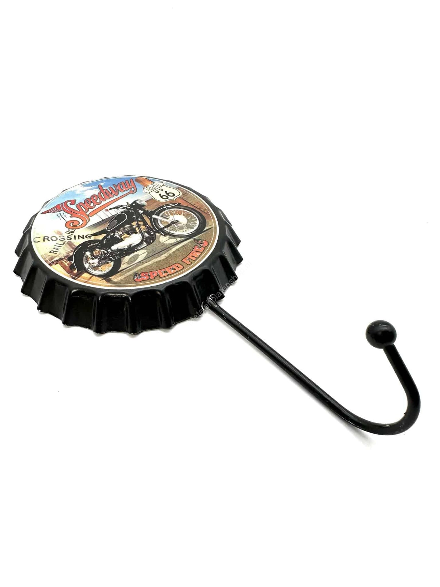 Speedway Cap - Coat Rack - Towel Hook - Metal Wall Sign