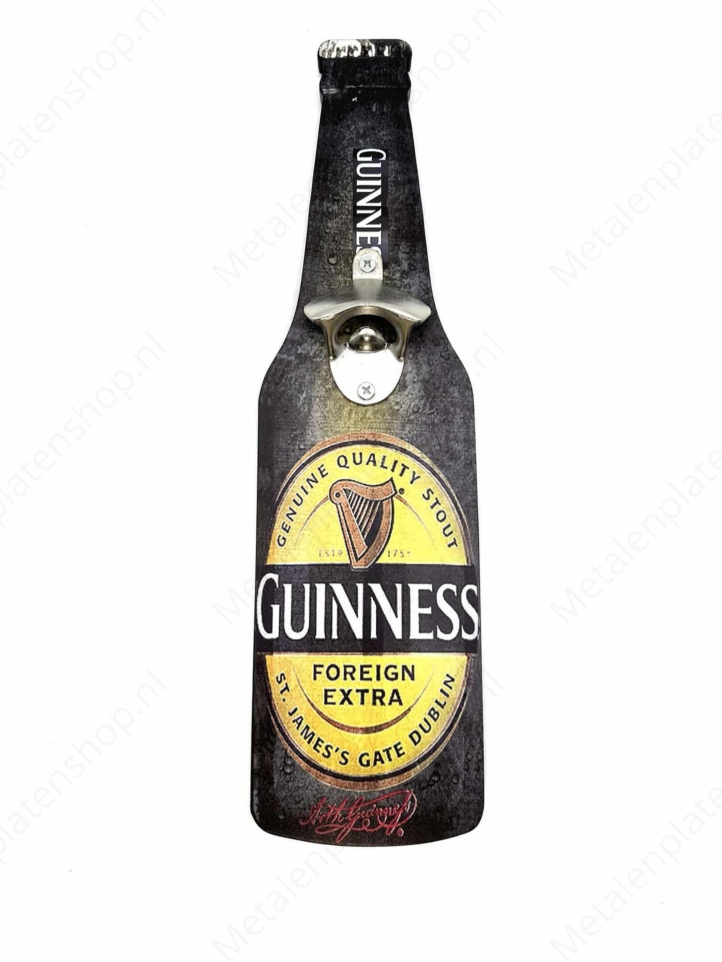 Beer Opener - Guinness - Metal Wall Sign