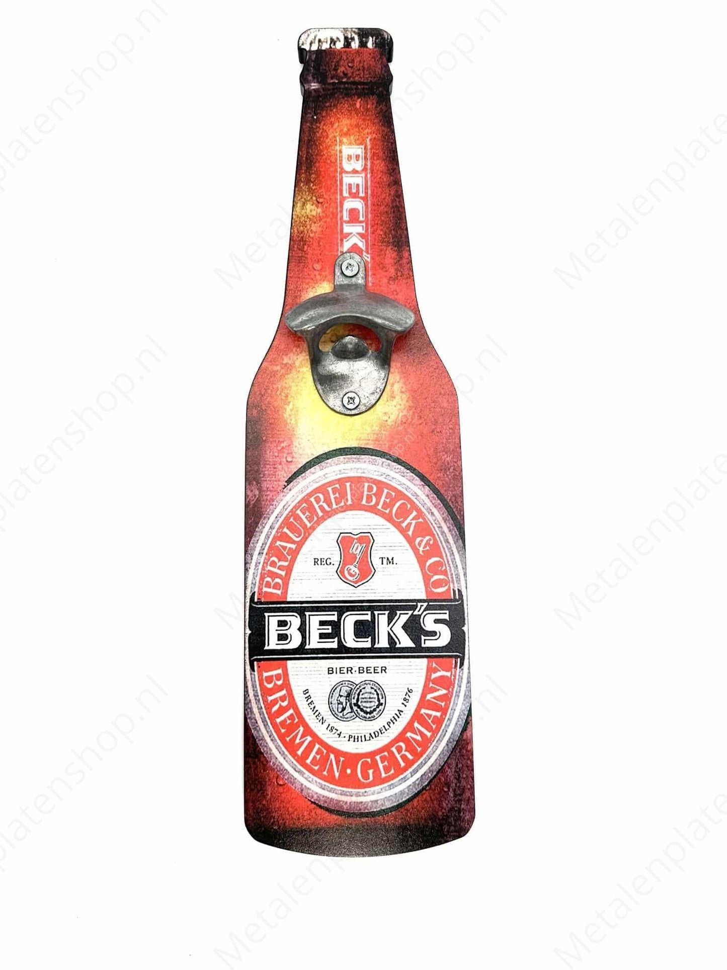 Beer opener - Becks - Metal wall sign