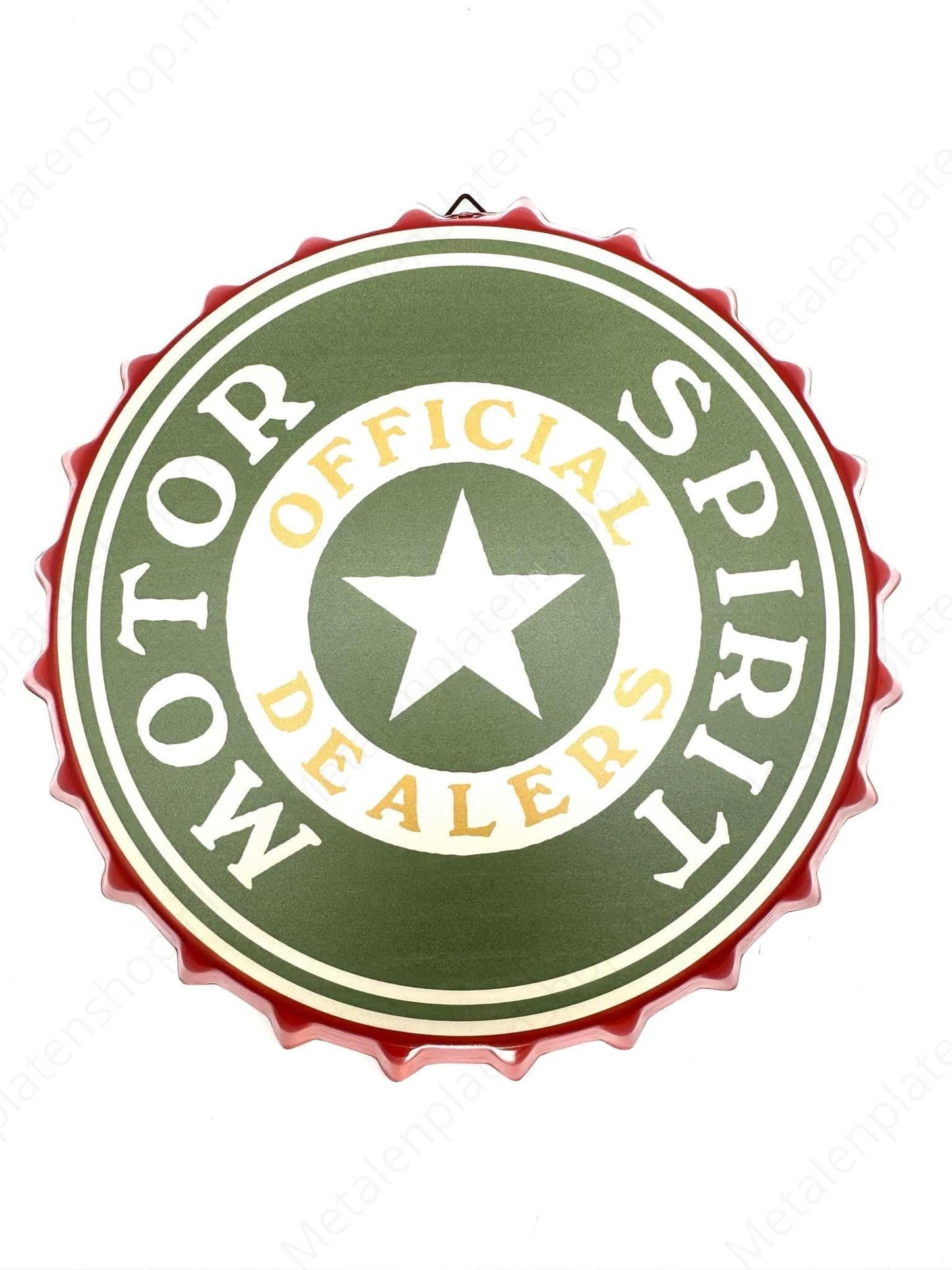 Drankdop - Motor Spirit - 30x30cm Rond