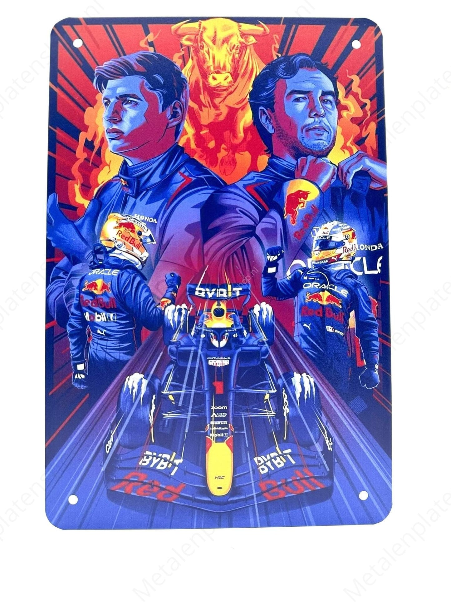 Max Verstappen - RedBull - F1 - Signed - Metal Wall Sign