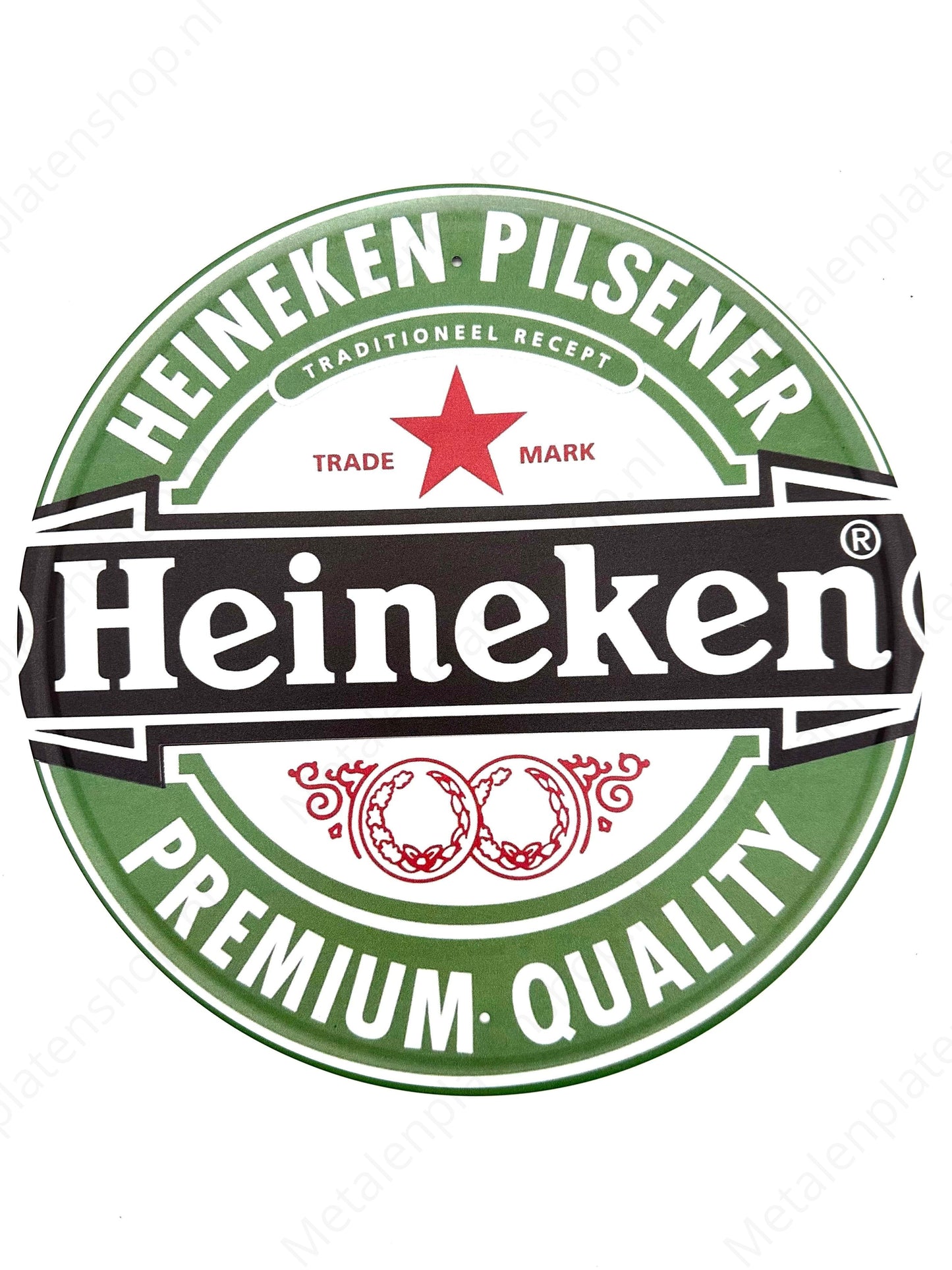 Metallwandschild - Heineken - Rund