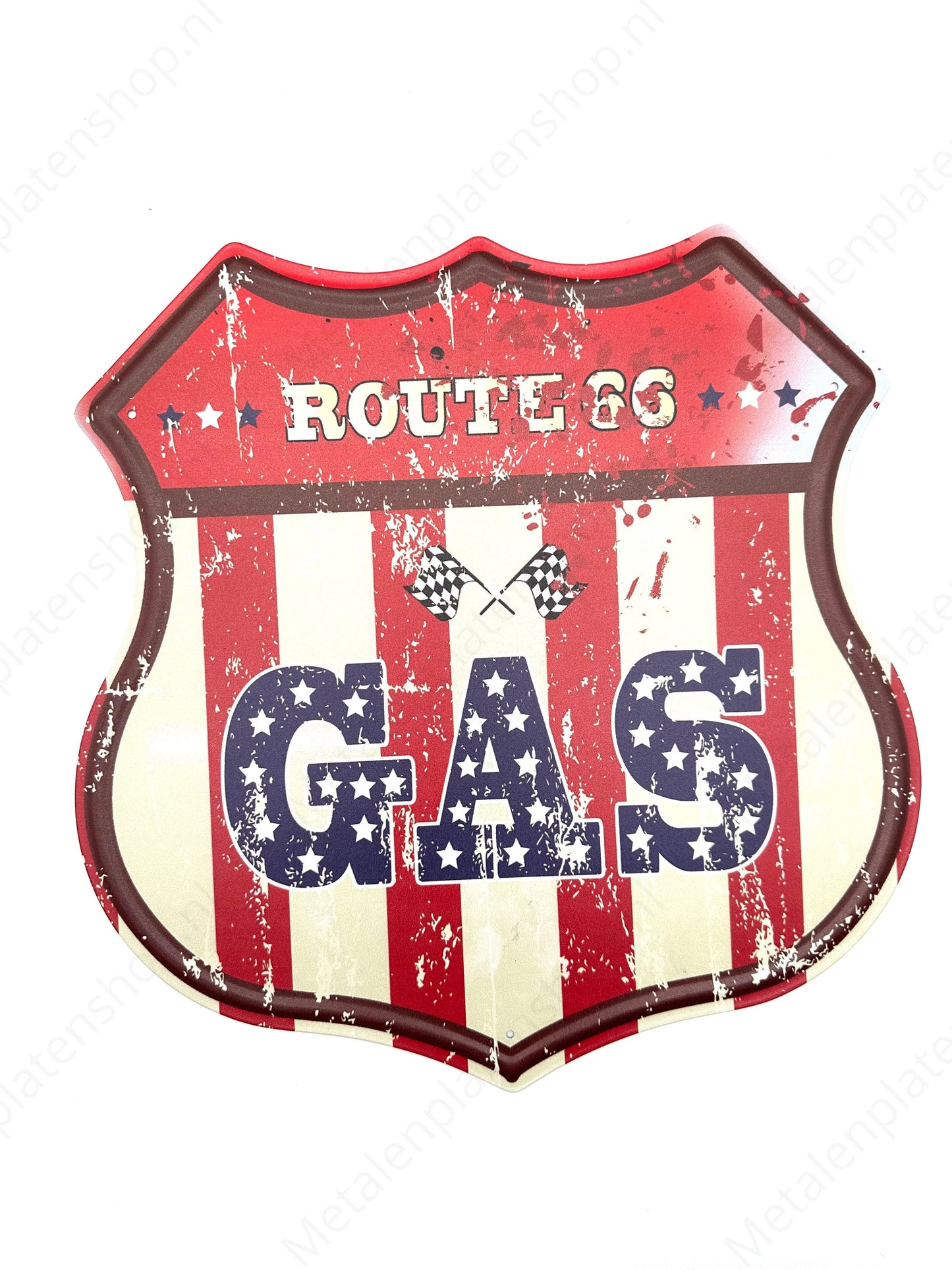 Route 66 GAS - Route 66 Style Bord