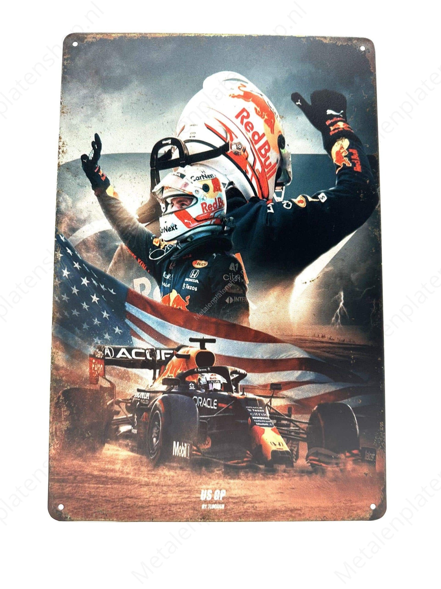 Max Verstappen - USA - Metal Wall Sign