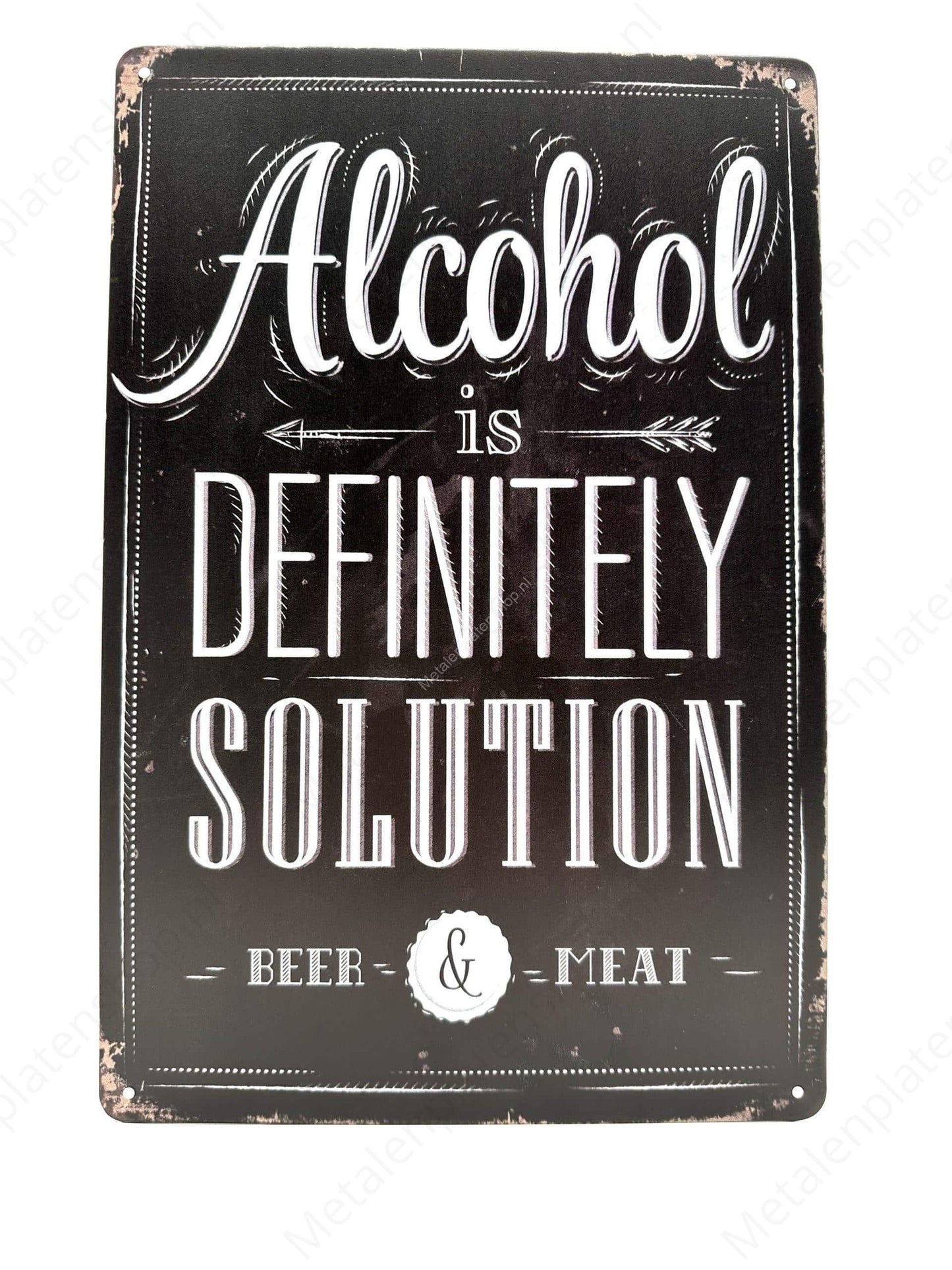 Alcohol is definitely solution - beer & meat