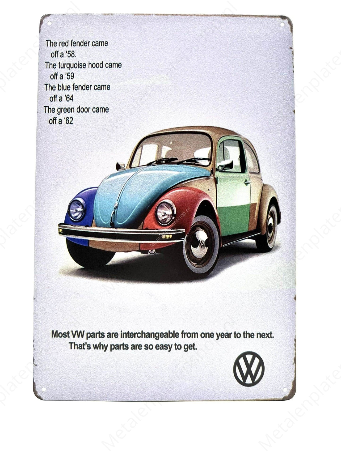 Gekleurde Volkswagen