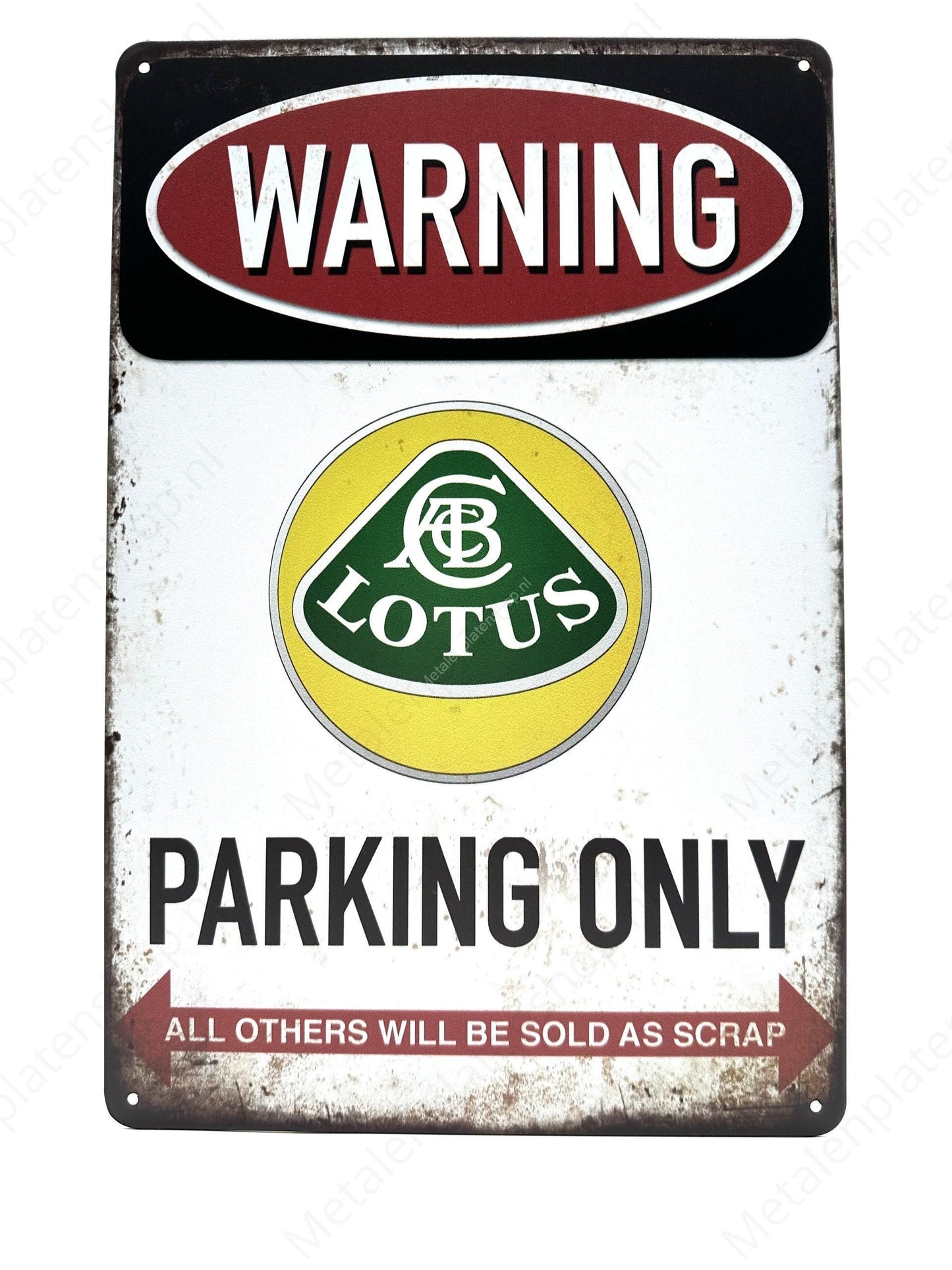 Warning Lotus Parking Only