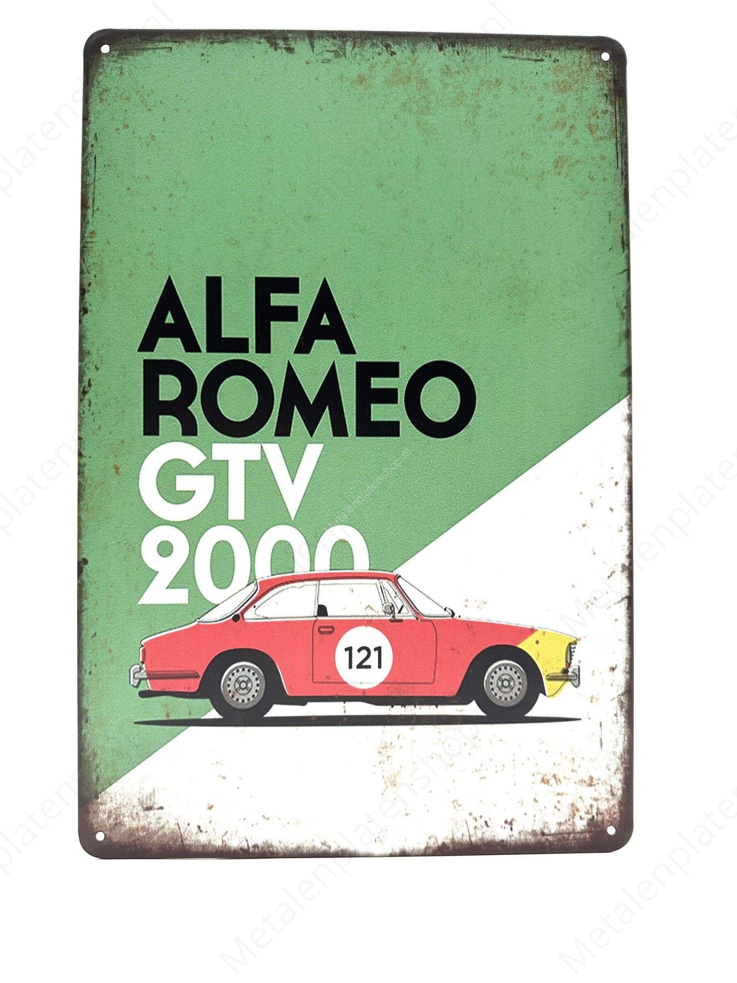 Alfa Romeo GTV 2000 - Metalen Wandbord