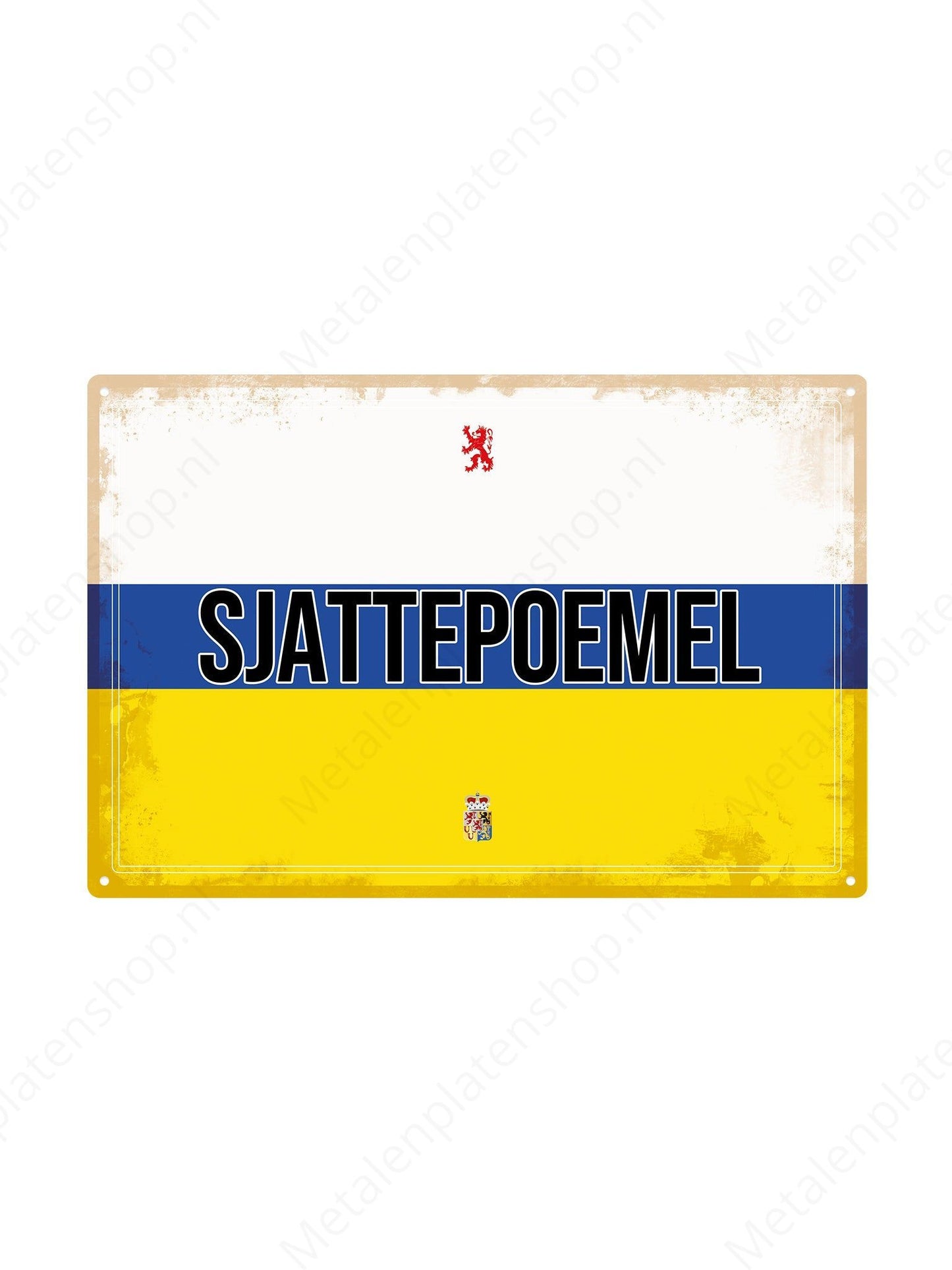 Sjattepoemel - Limburg Texts - Metal Wall Sign