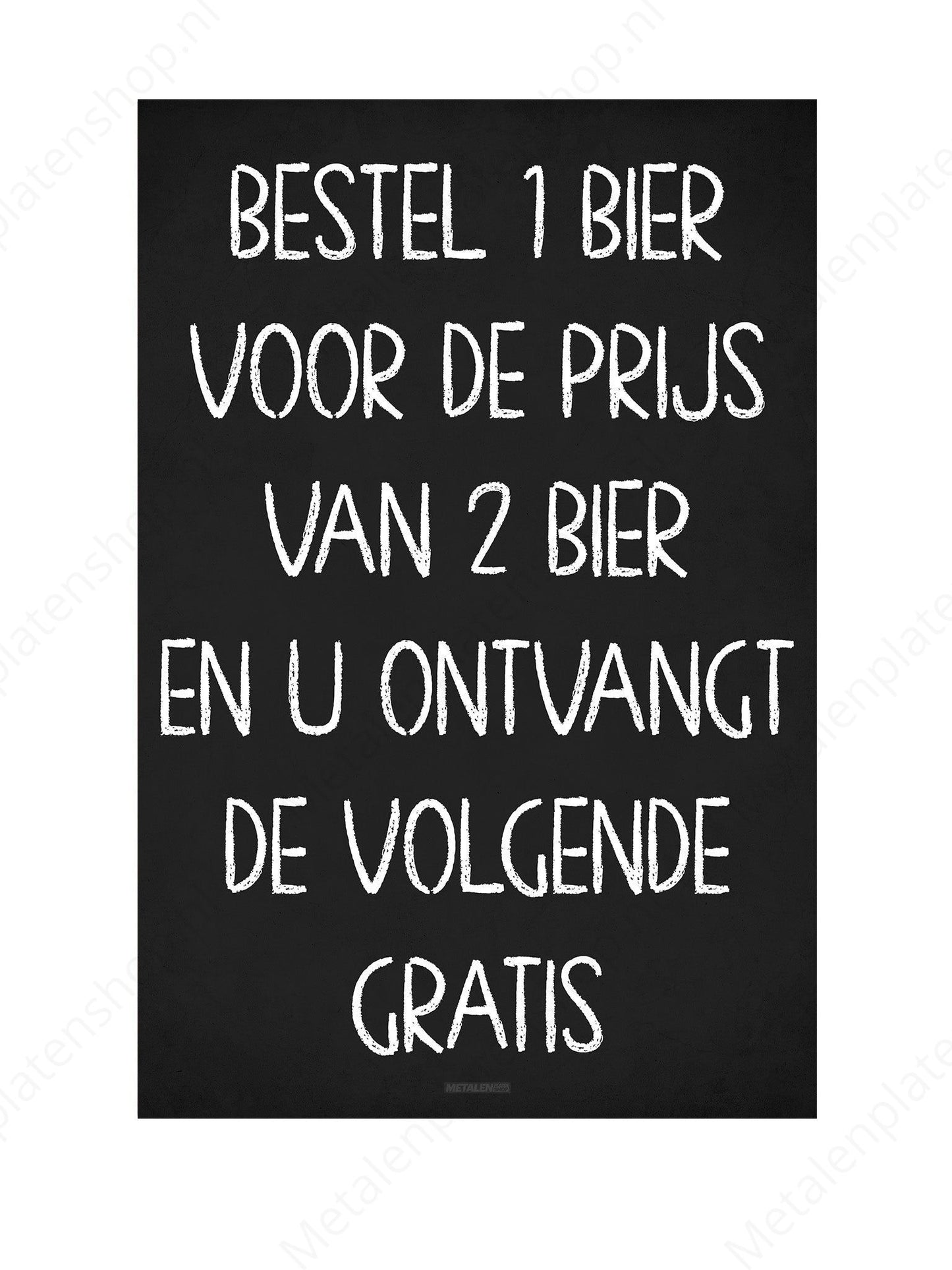1 Bier voor de prijs van 1