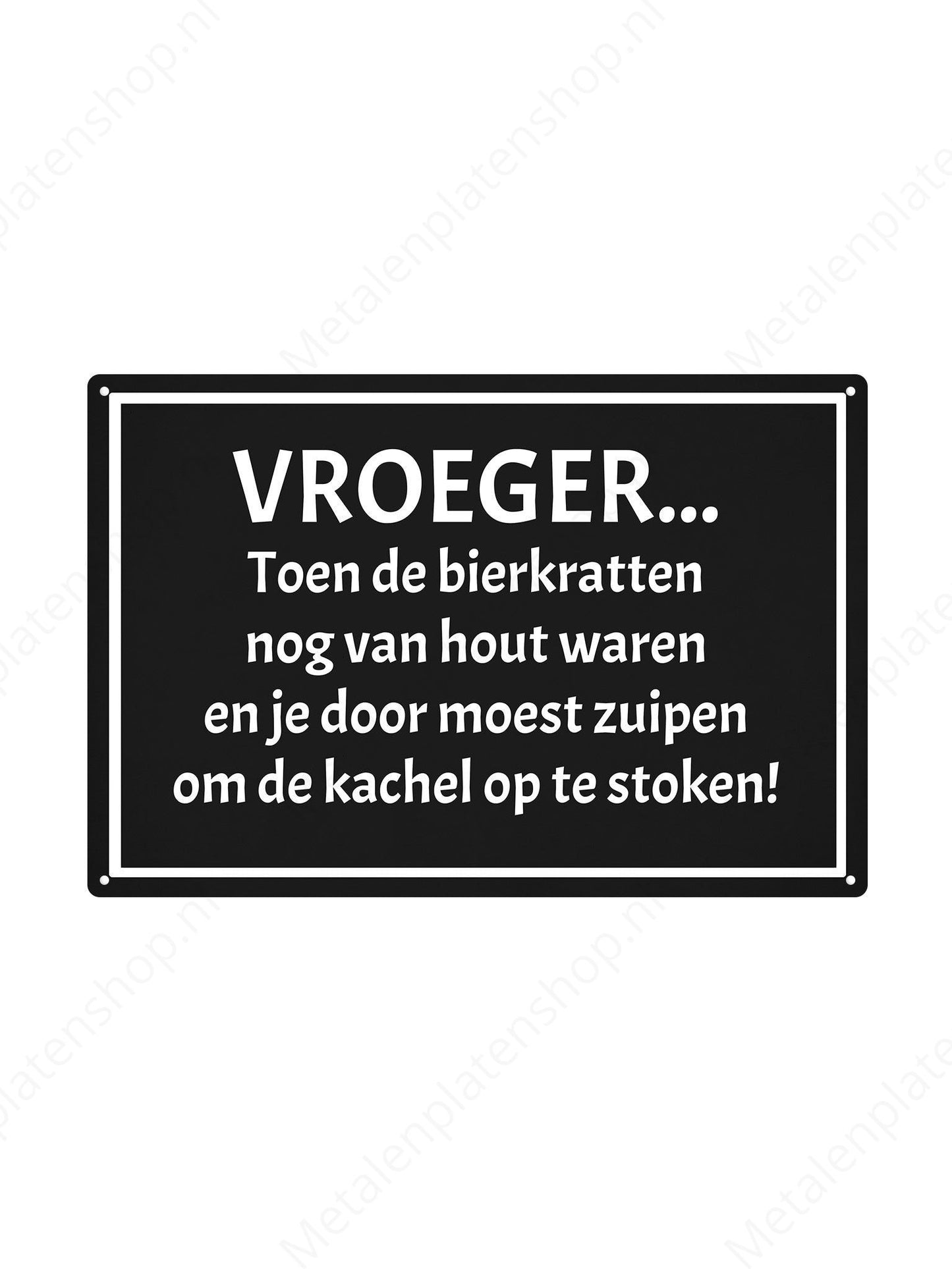 VROEGER... Toen bierkratten nog van hout waren