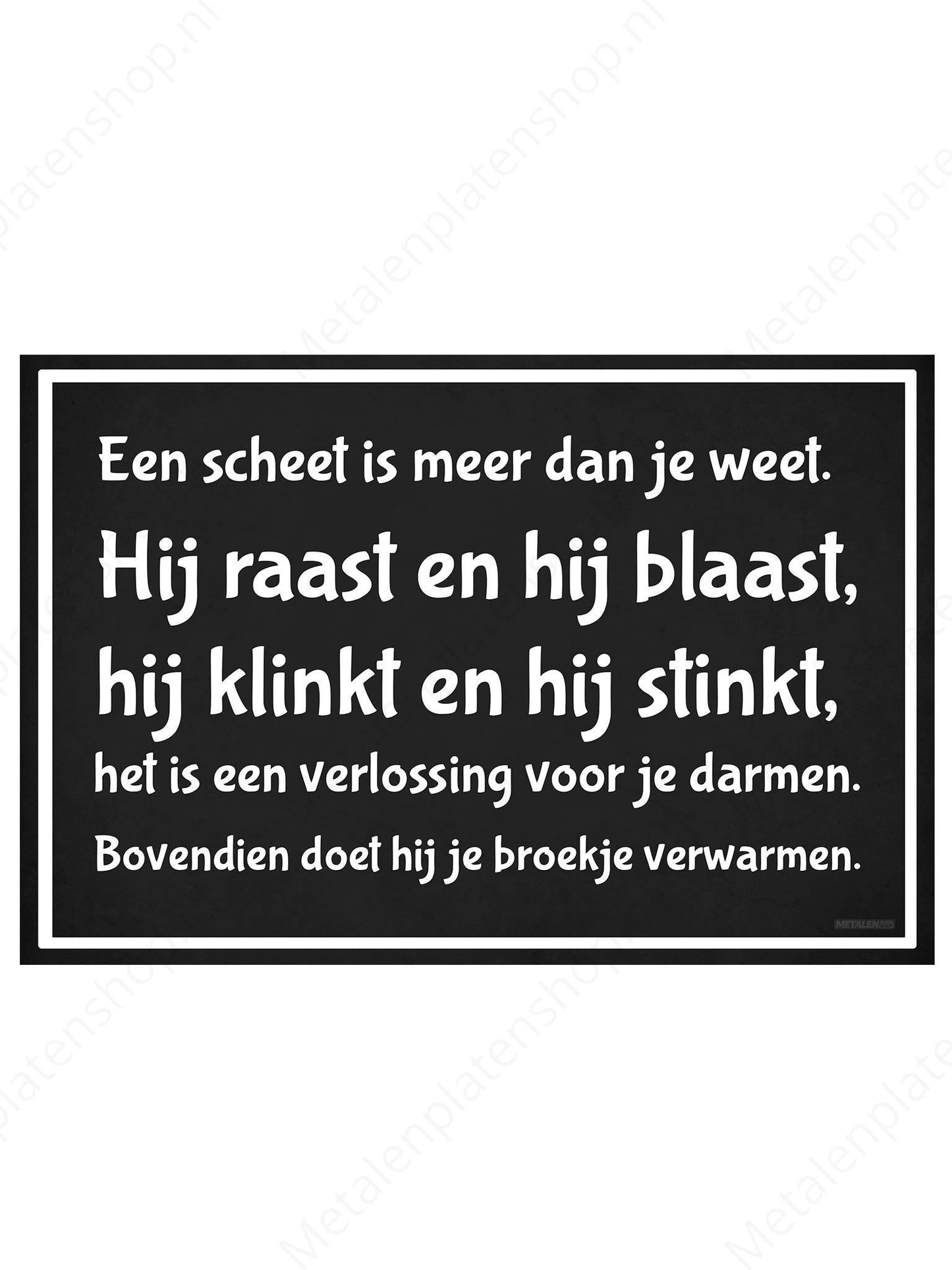 Een scheet is meer dan je weet